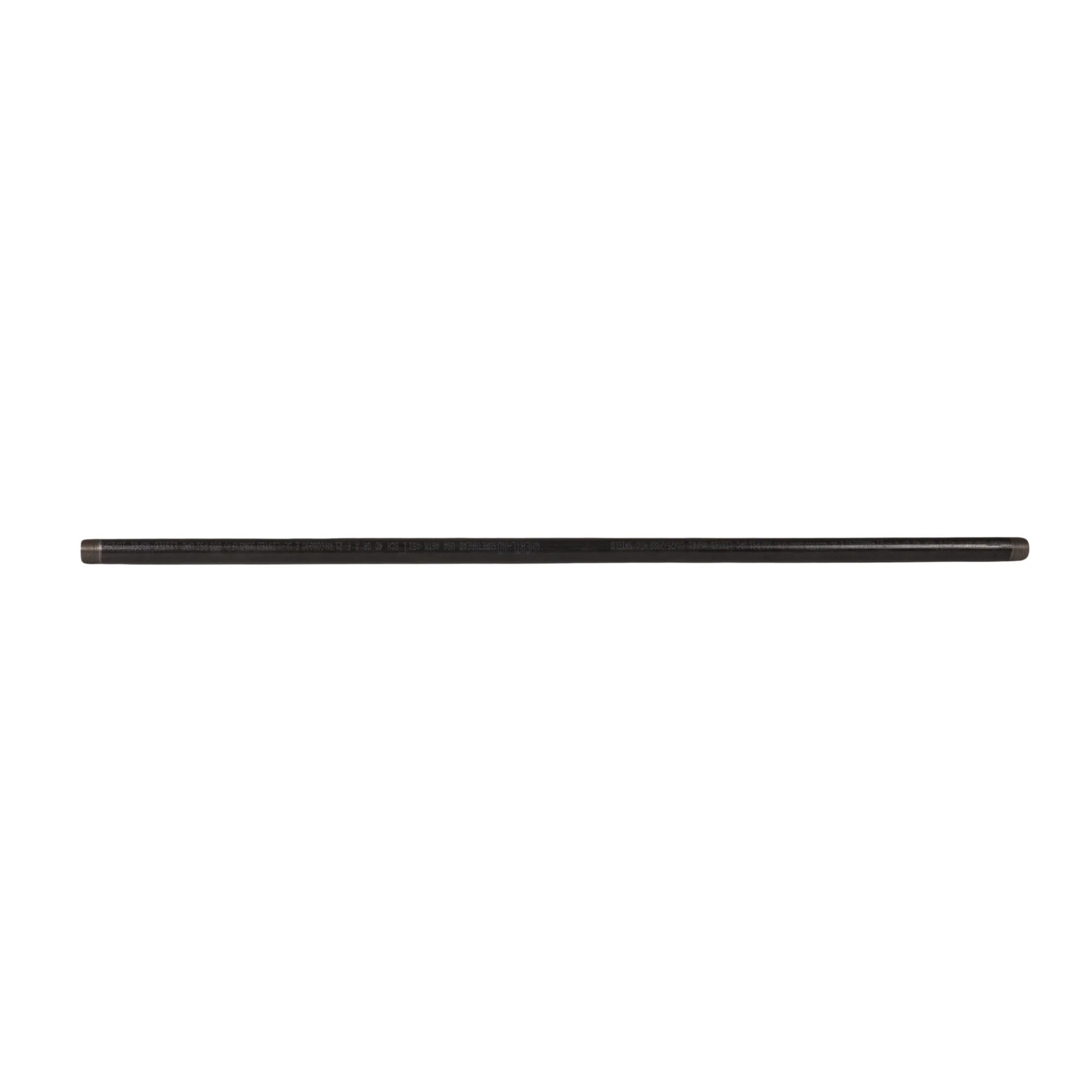 1-1/4" x 72" Black Nipple - Image 2