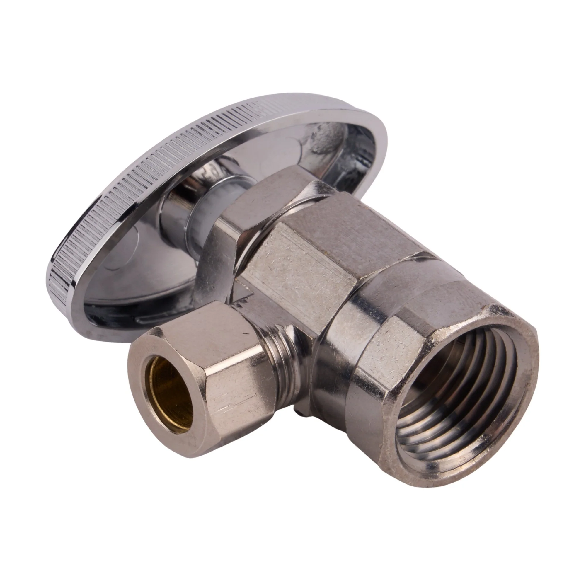 1/2Fip X 3/8 Od Comp. Angle Stop  Chrome - Image 3