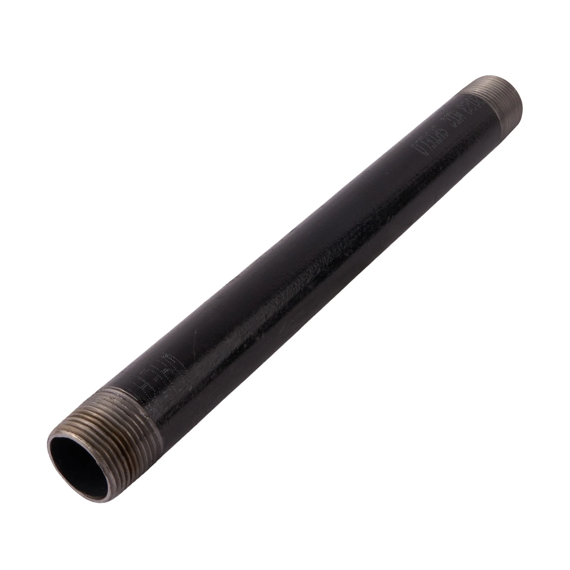 1" x 12" Black Nipple