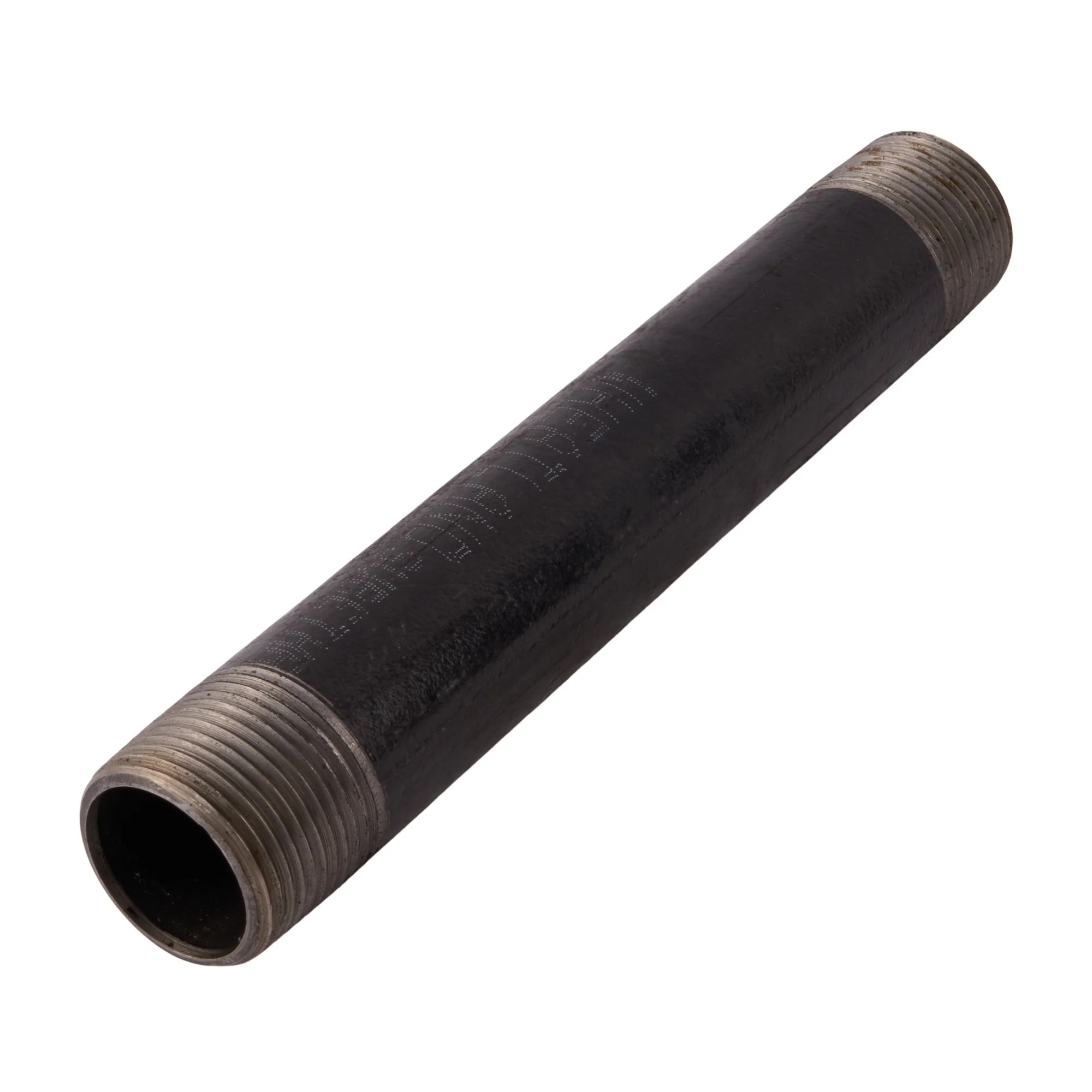 1" x 8" Black Nipple