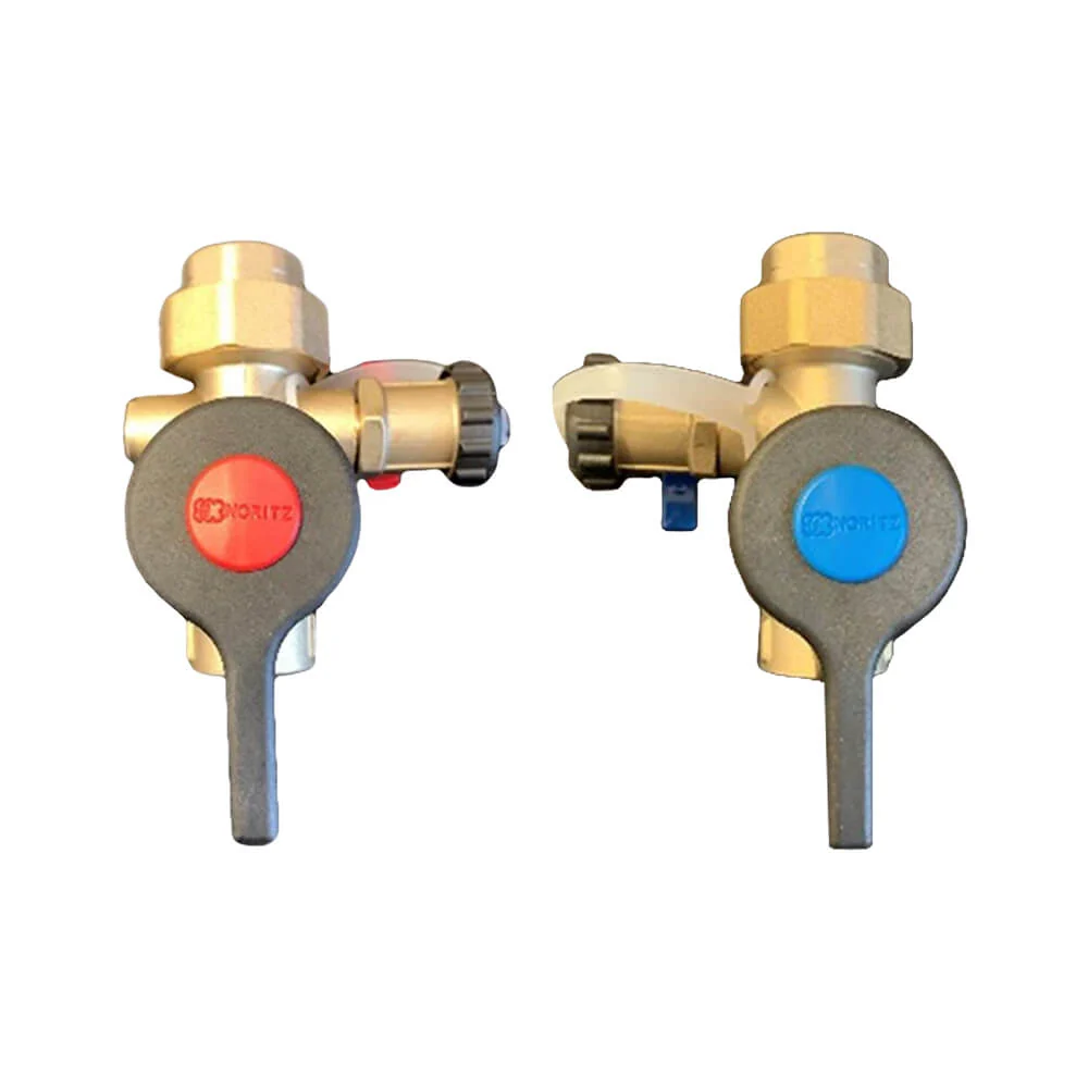 3/4" Threaded ISO Valve Kit with Male 500K Btuh Pressure Relief Valve (Lead Free)