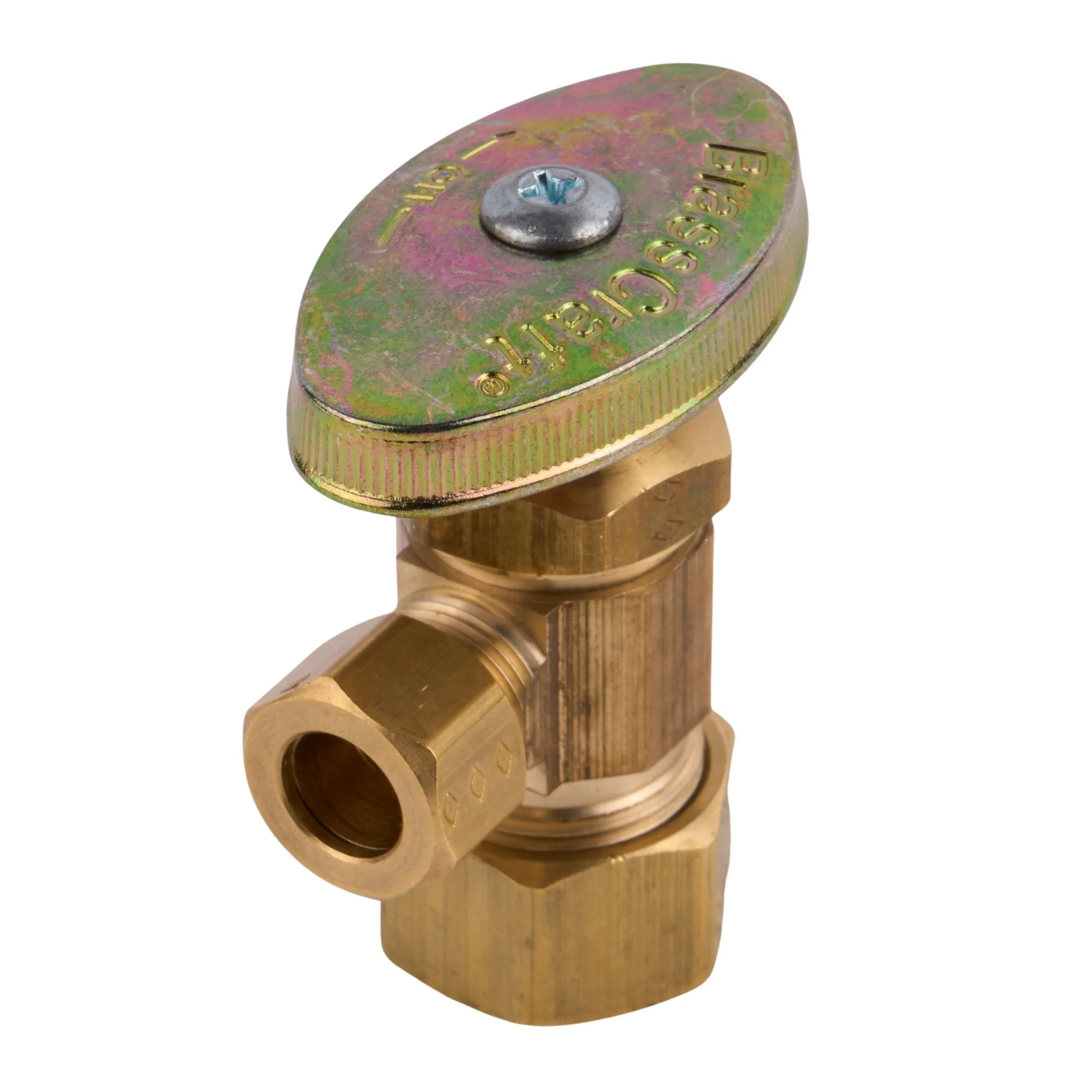 3/8 Comp X 1/2 Comp Angle Stop Rb