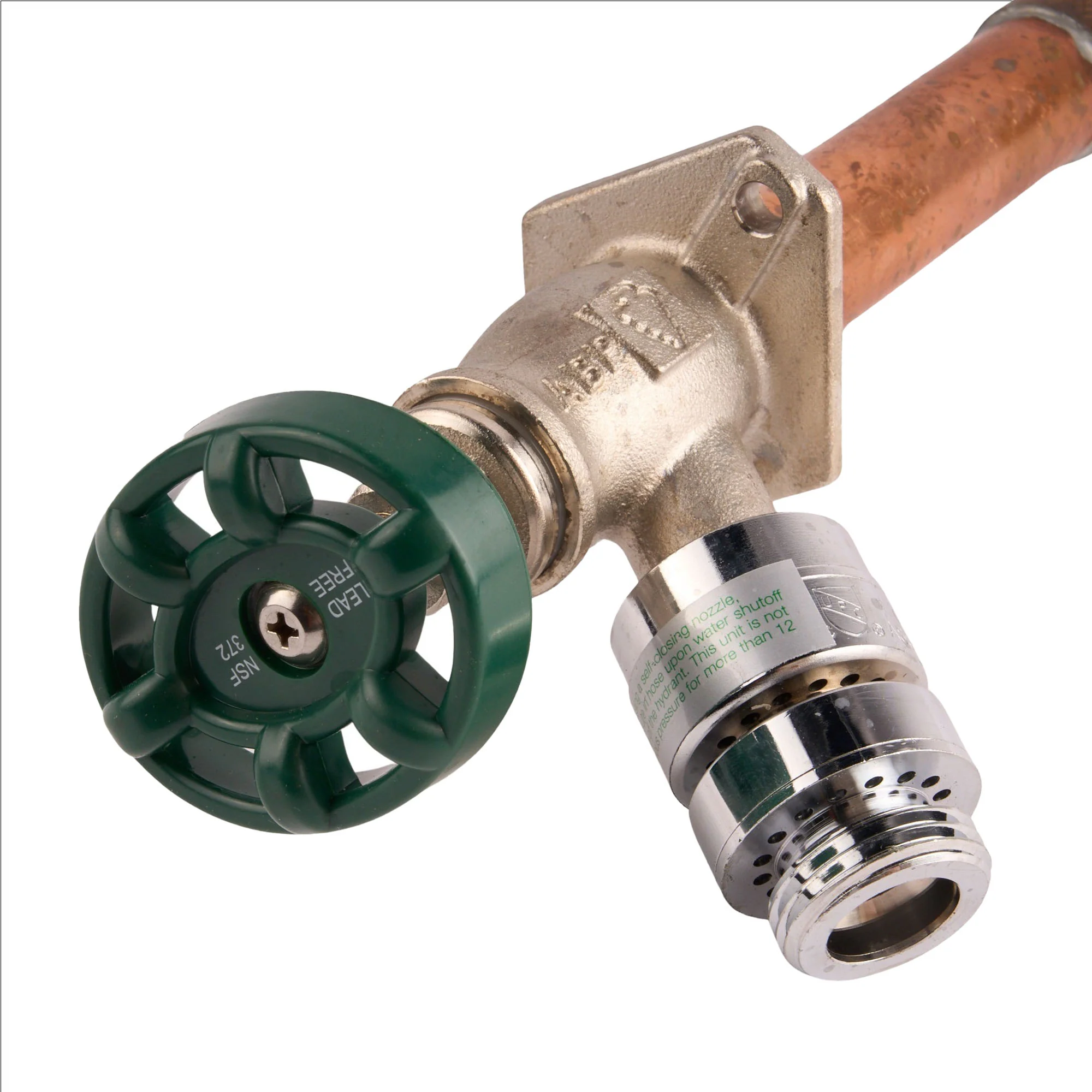 4" Arrowhead Brass Lead Free Frost Proof Hydrant, 1/2" MIP and 1/2" SWT Inlet - Image 3