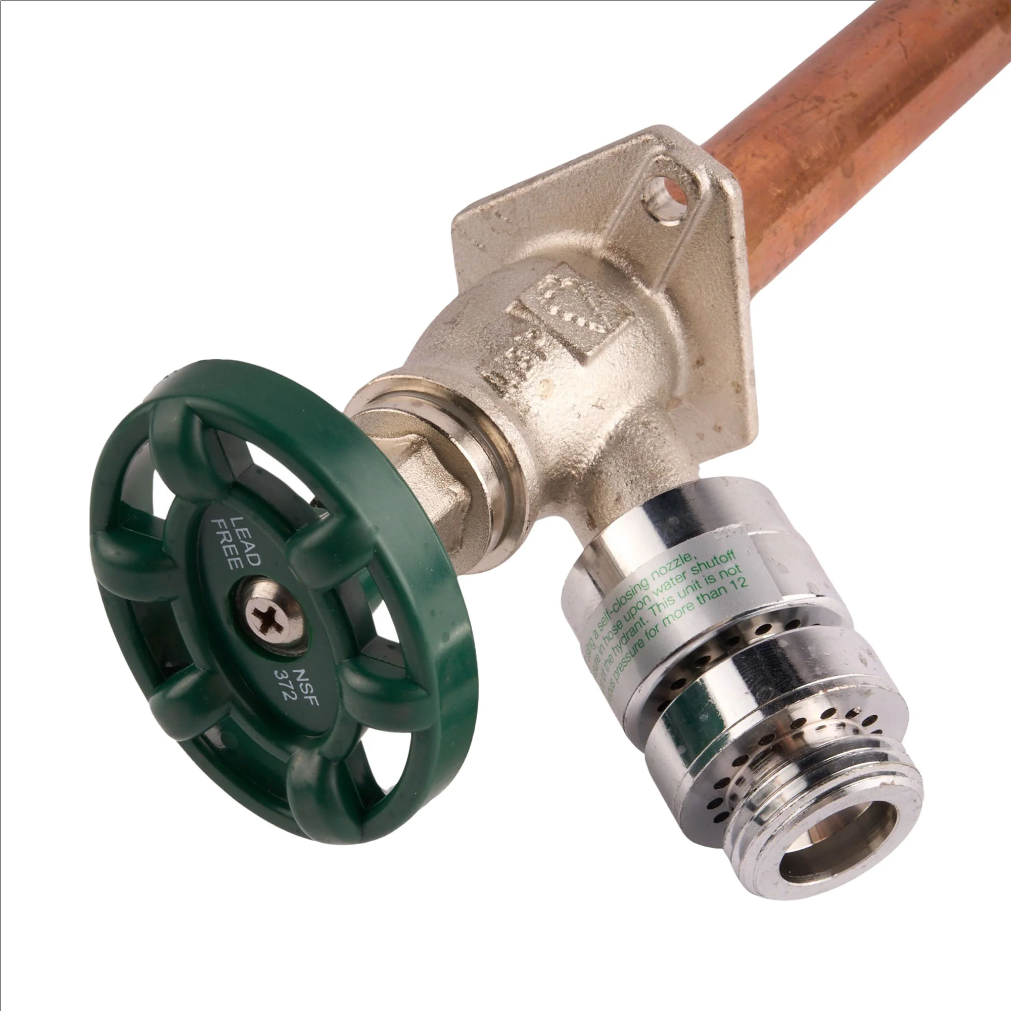 6" Arrowhead Brass Lead Free Frost Proof Hydrant, 1/2" MIP and 1/2" SWT Inlet - Image 3