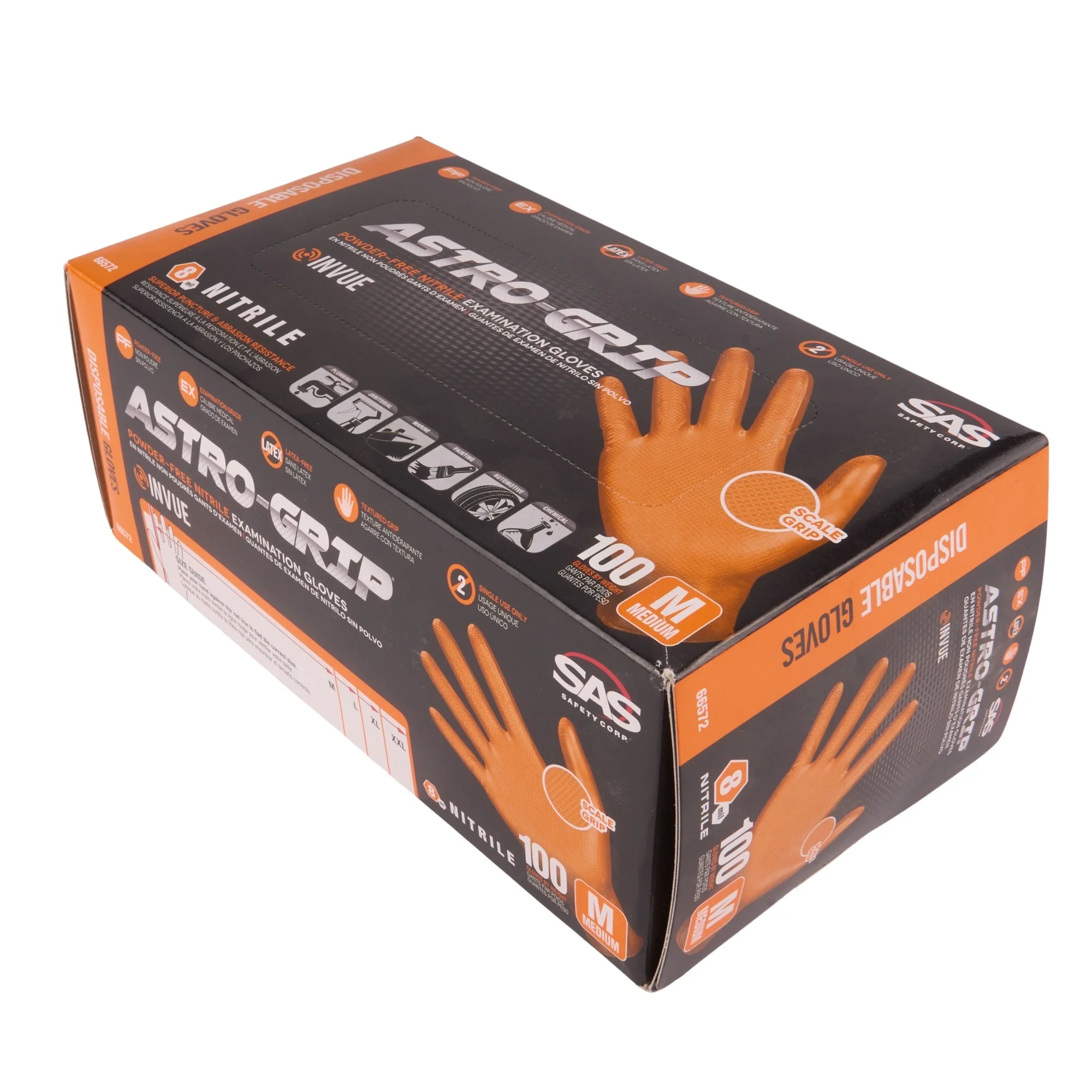 Astro-Grip Nitrile Disposable Glove Medium - Image 3