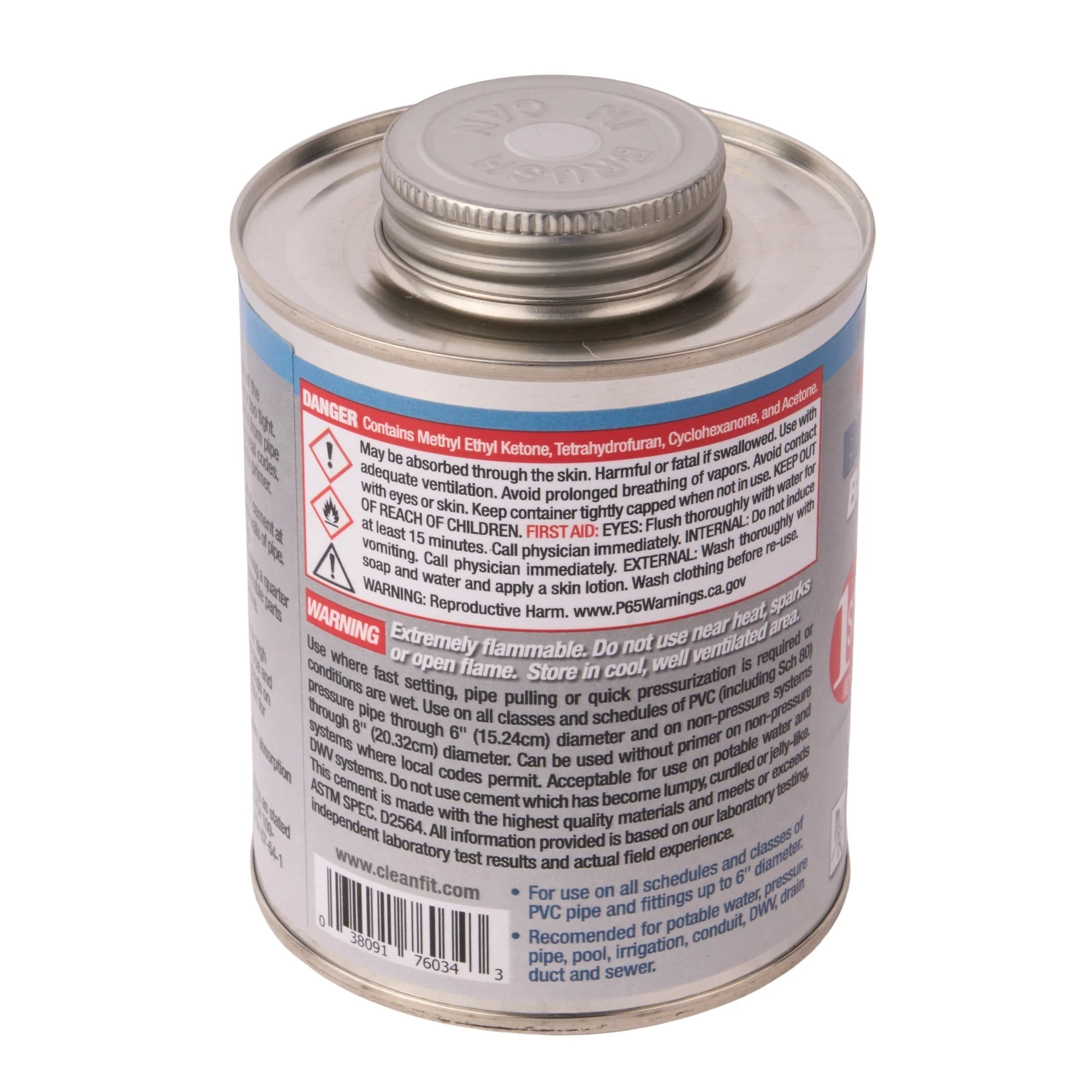 Blue Monster 1 Pint 1-Step PVC Cement (Blue) - Image 3