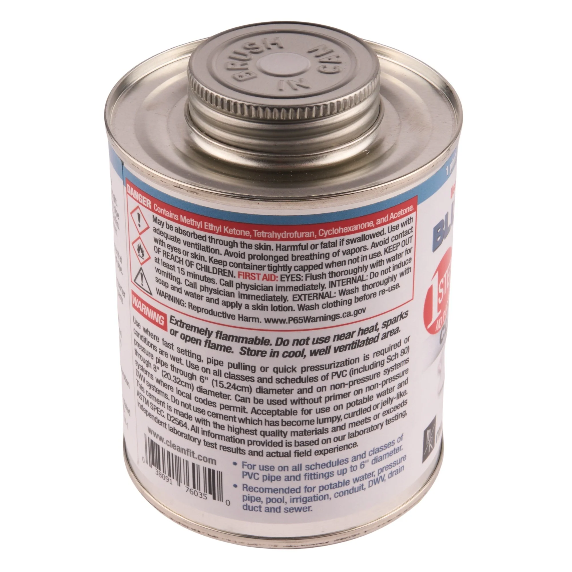 Blue Monster 1 Pint 1-Step PVC Cement (Clear) - Image 3