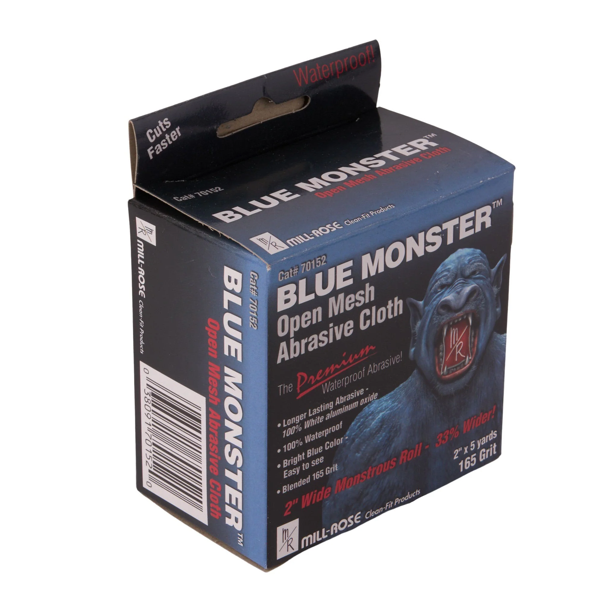 Blue Monster 2" x 5 yds. Aluminum Oxide Open Mesh Abrasive - Image 3