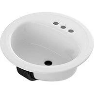 Bootz 021-2435-00 Laurel 19" x 19" Porcelain Enamel Studmount Sink in White