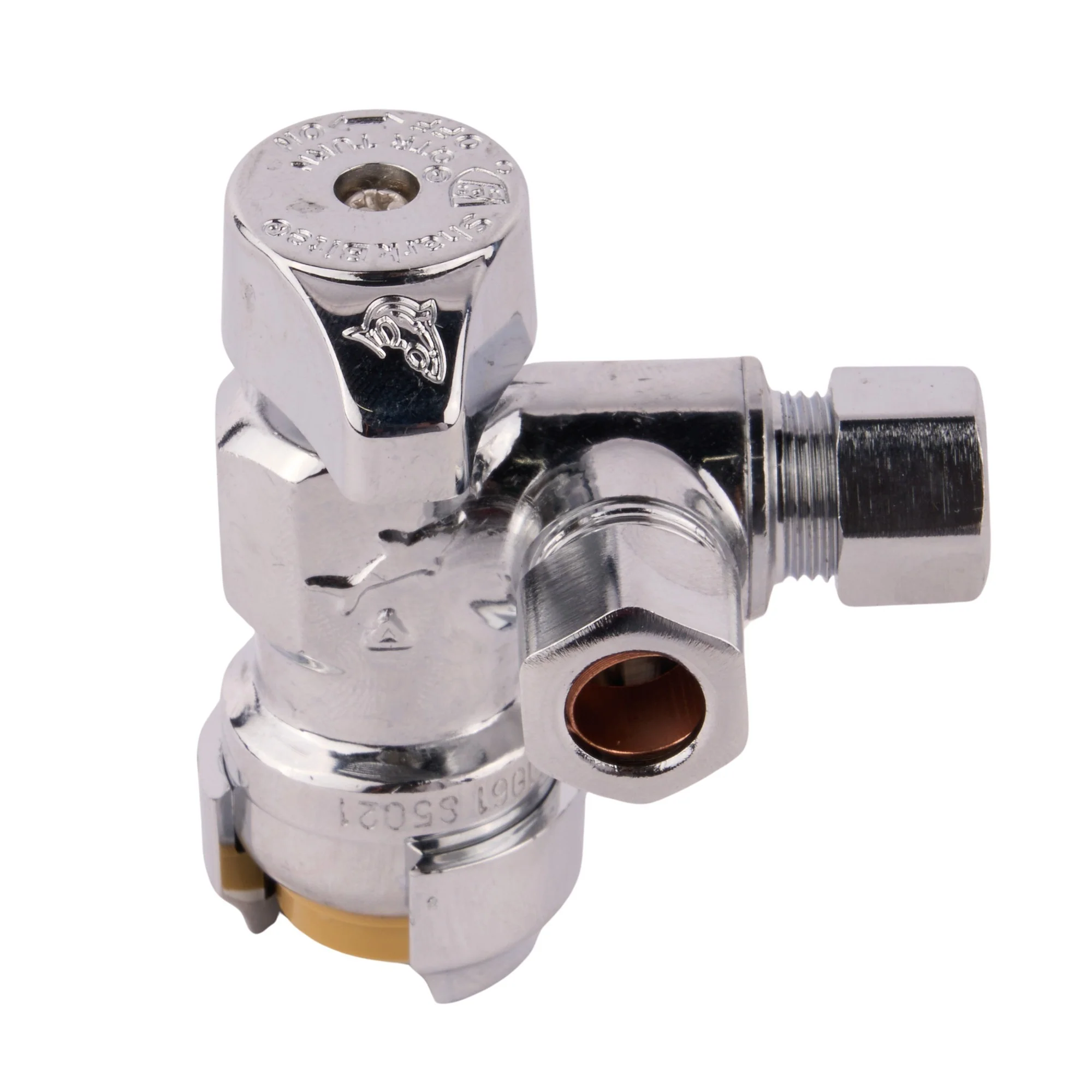 Compression Dual Outlet Angle Stop Valve (Lead Free) - Image 2