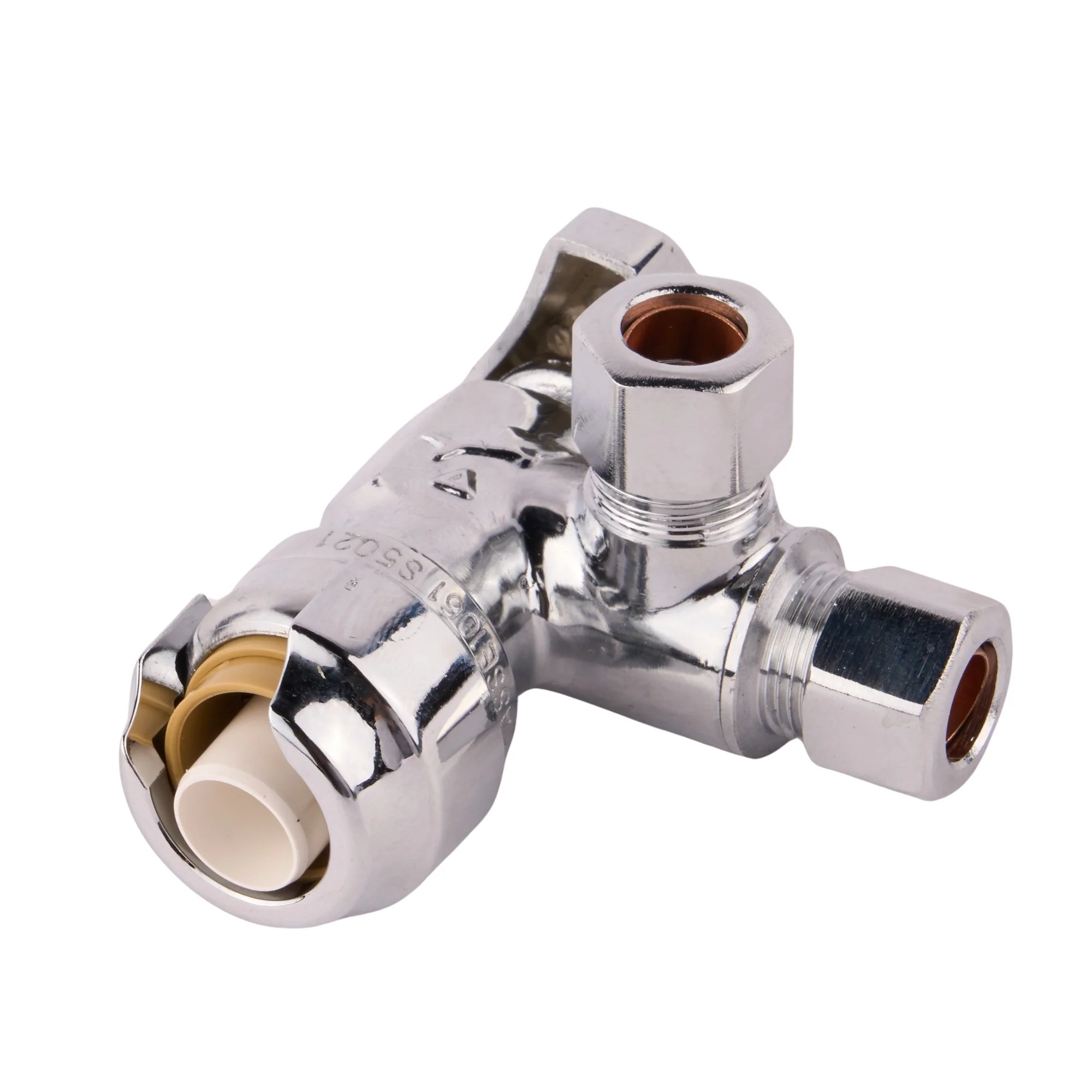 Compression Dual Outlet Angle Stop Valve (Lead Free) - Image 3
