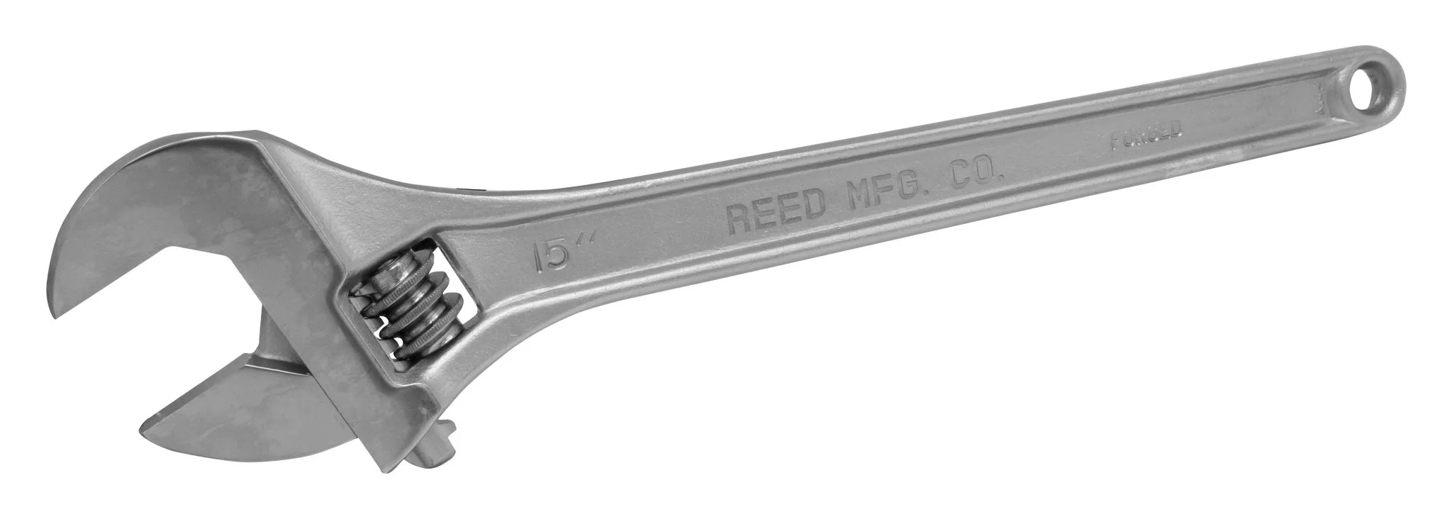 CW15 Chrome Finish Adjustable Wrench, 15-Inch
