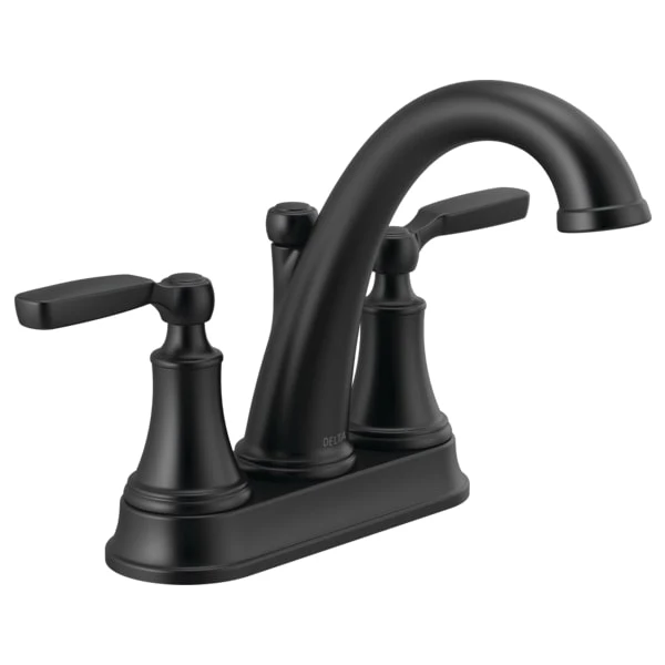 Delta Woodhurst 1.2 GPM Centerset Bathroom Faucet with Pop-Up Drain Assembly - Image 4