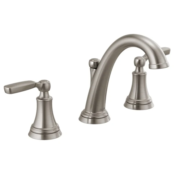 Delta Woodhurst 1.2 GPM Widespread Bathroom Faucet with Pop-Up Drain Assembly