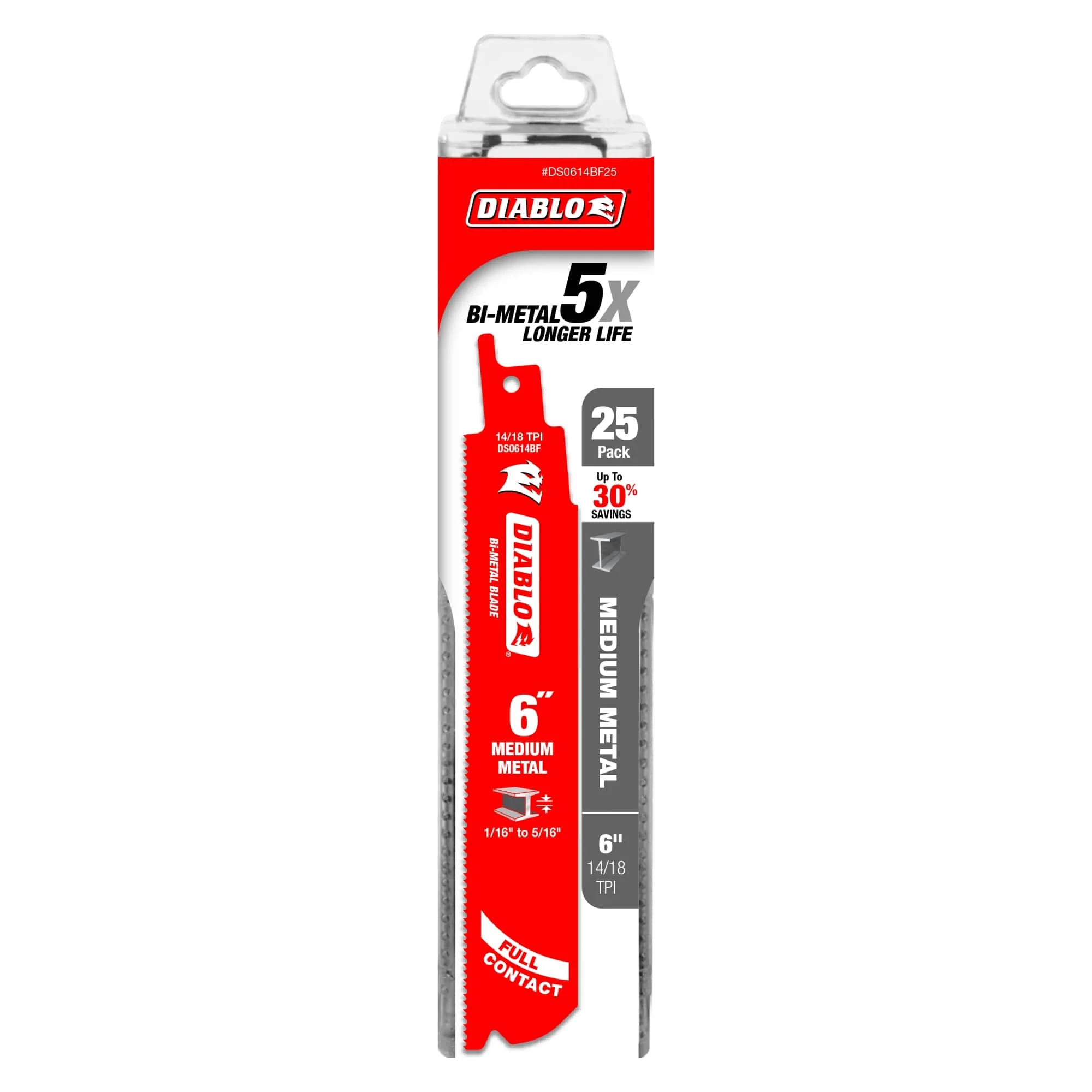 Diablo 6"Steel Demon Metal Cutting Blade 14/18Tpi - Image 2