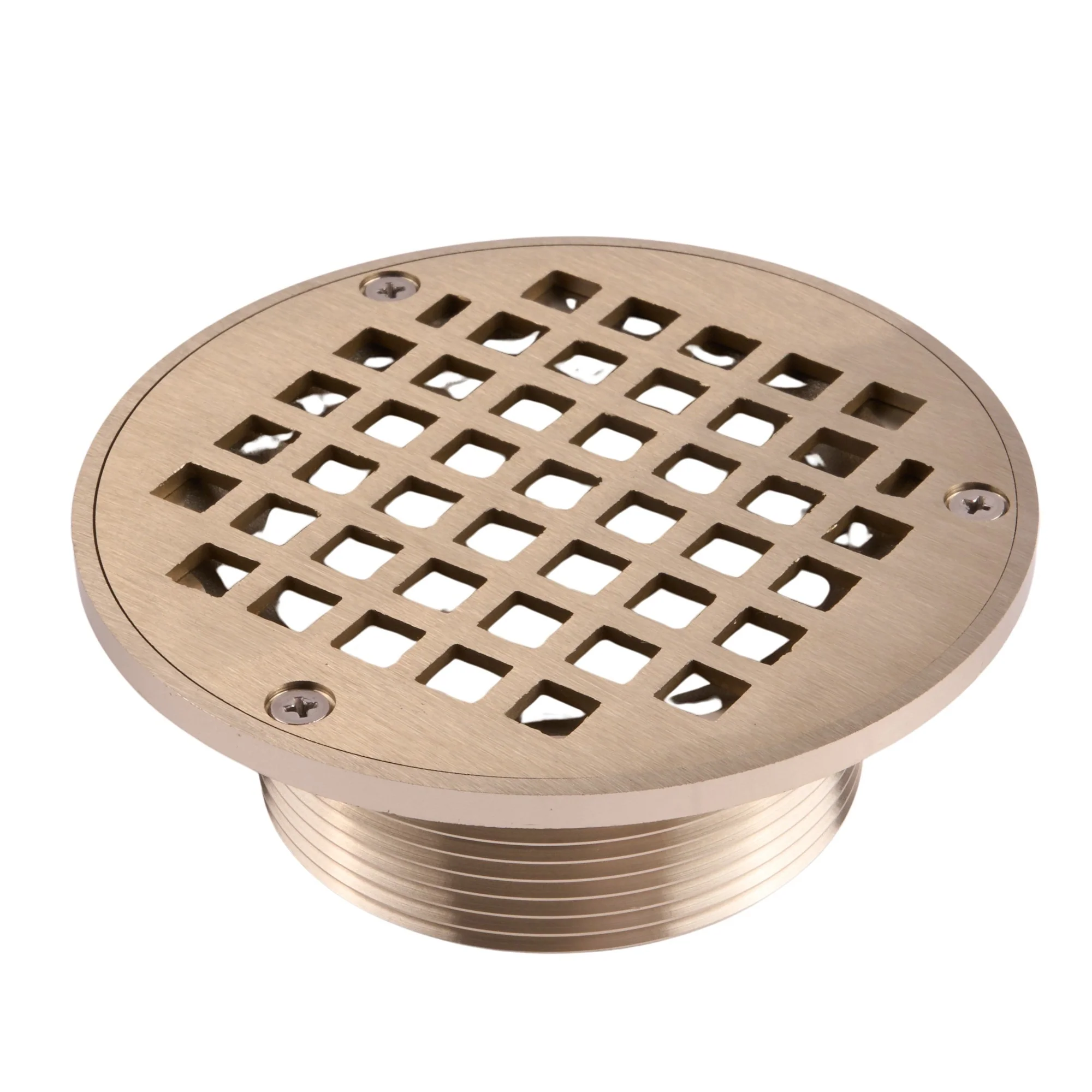 Jones Stephens 3" x 5" Brass Round Shower Drain
