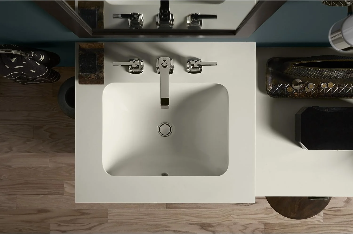 Kohler Caxton Rectangle 20-1/4" Undermount Bathroom Sink with Overflow - Image 2