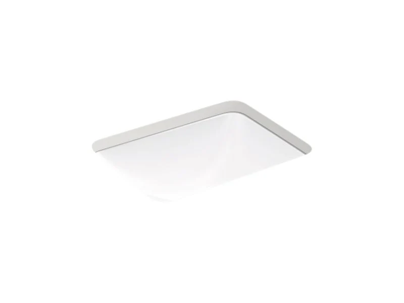 Kohler Caxton Rectangle 20-1/4" Undermount Bathroom Sink with Overflow - Image 4