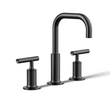 Kohler Purist 1.2 GPM Widespread Bathroom Faucet with Pop-Up Drain Assembly - Image 4
