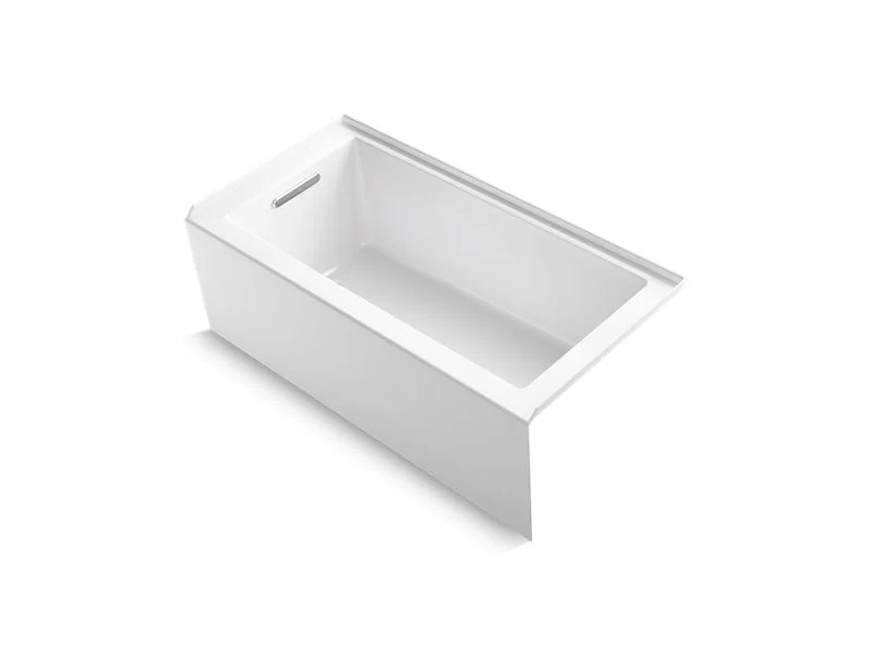Kohler Underscore 60" X 30" Alcove Soaking Bathtub with Integral Apron, Integral Flange, and Left-Hand Drain