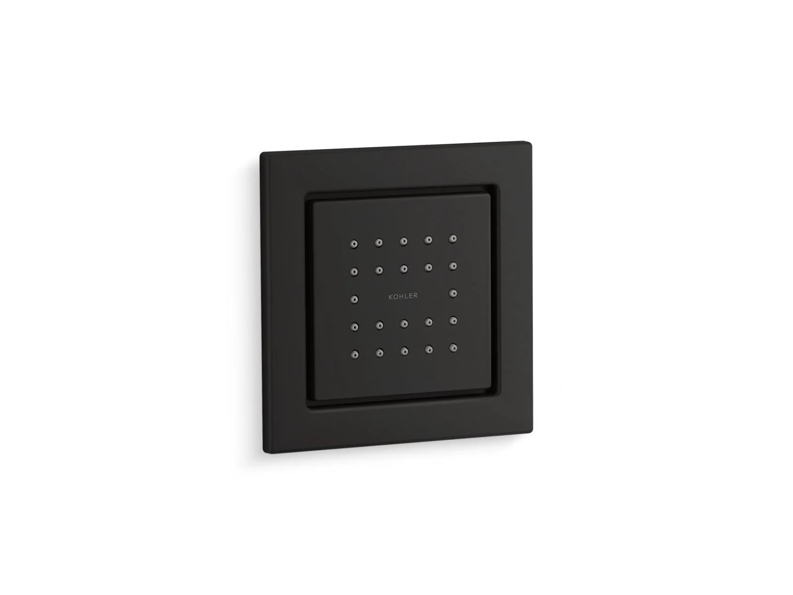Kohler WaterTile Square Single Square Metal Body Spray – with 22 Rubber Spray Nozzles