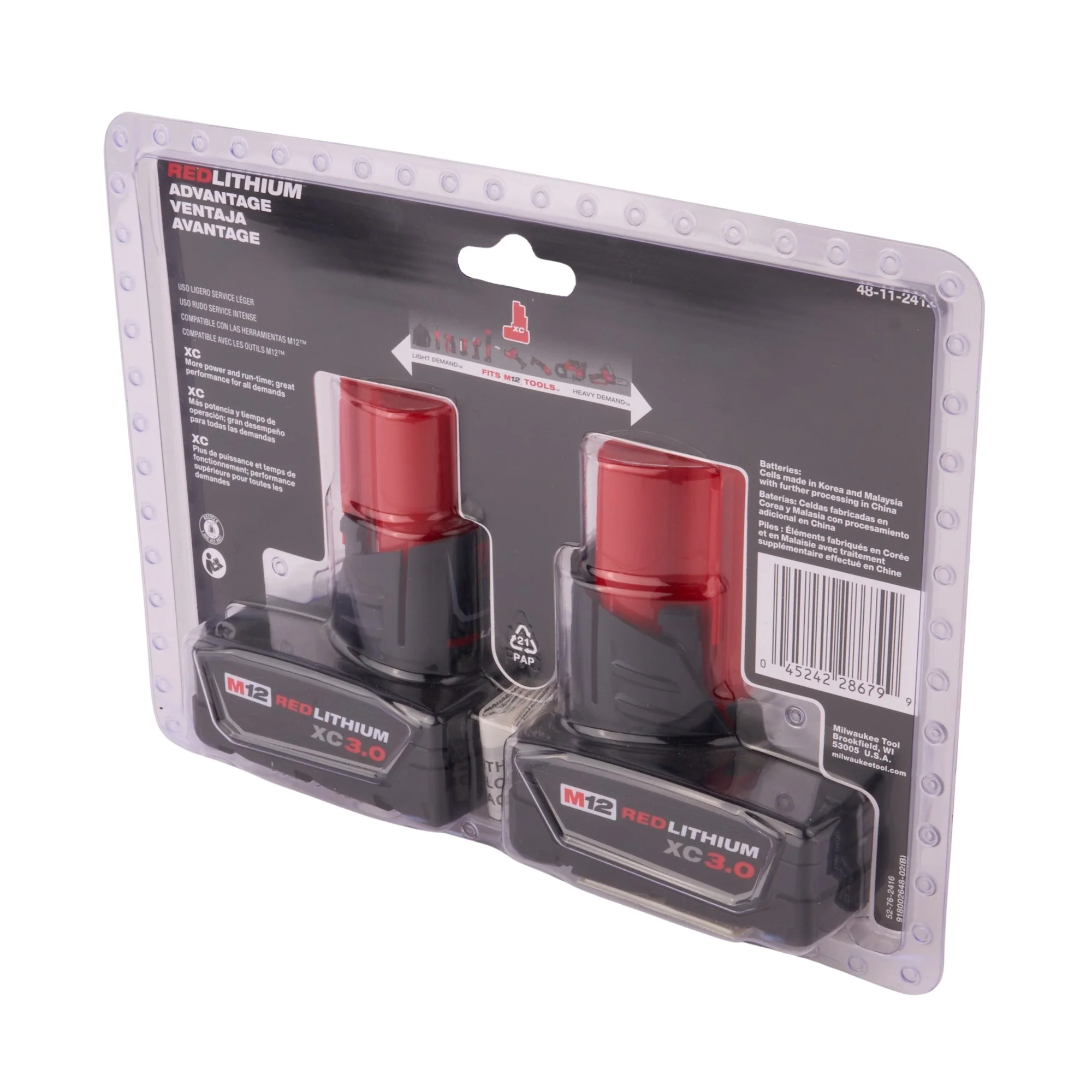 M12 REDLITHIUM XC Battery 2 Pack - Image 3