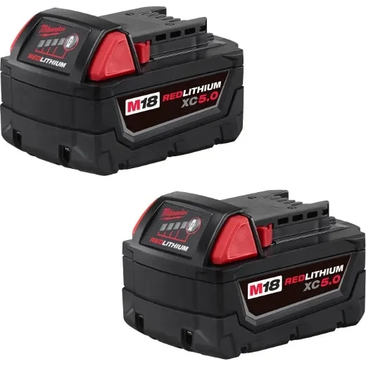 M18 Redlithium XC 5.0 Extended Capacity Battery Pack (Two Pack) - Image 4