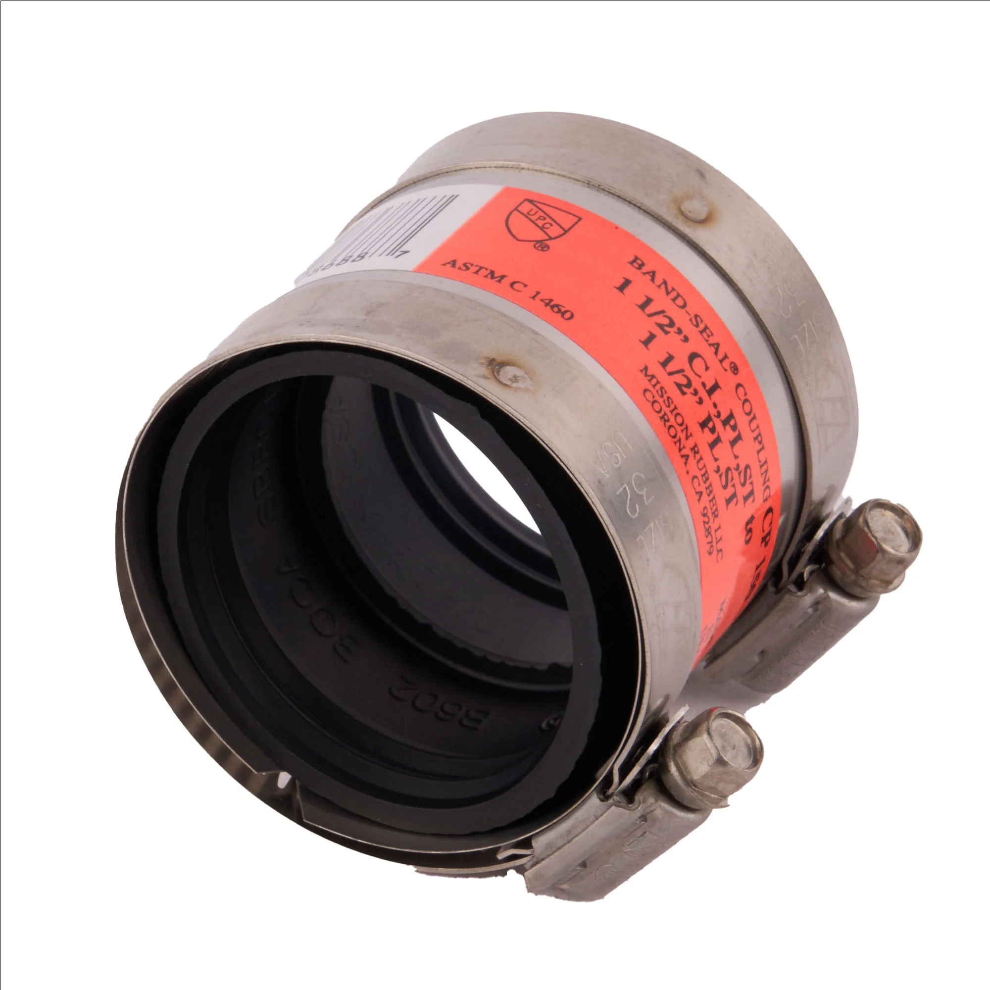 No-Hub Flexible Coupling (Cast Iron-Steel -PVC)