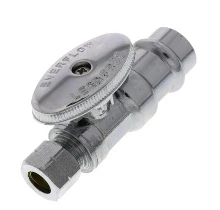 P82212Prnl Everflow 1/4 Trn Str Stop X 3/8 Comp