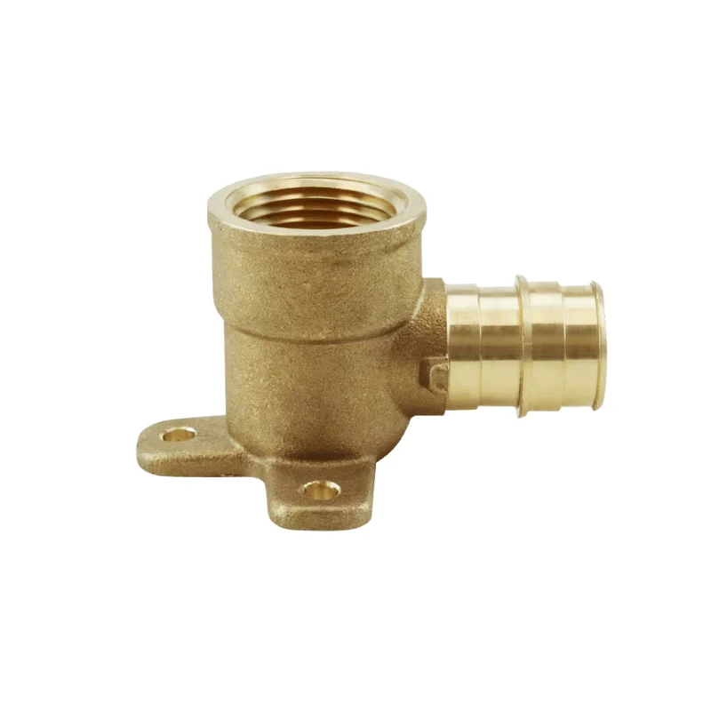 3/4" PEX Brass Barb Drop Ear 90 Elbow