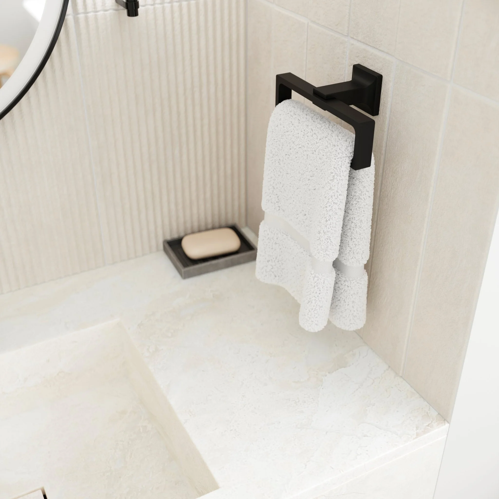 Pfister Verve 7-1/4" Wall Mounted Towel Ring - Image 2