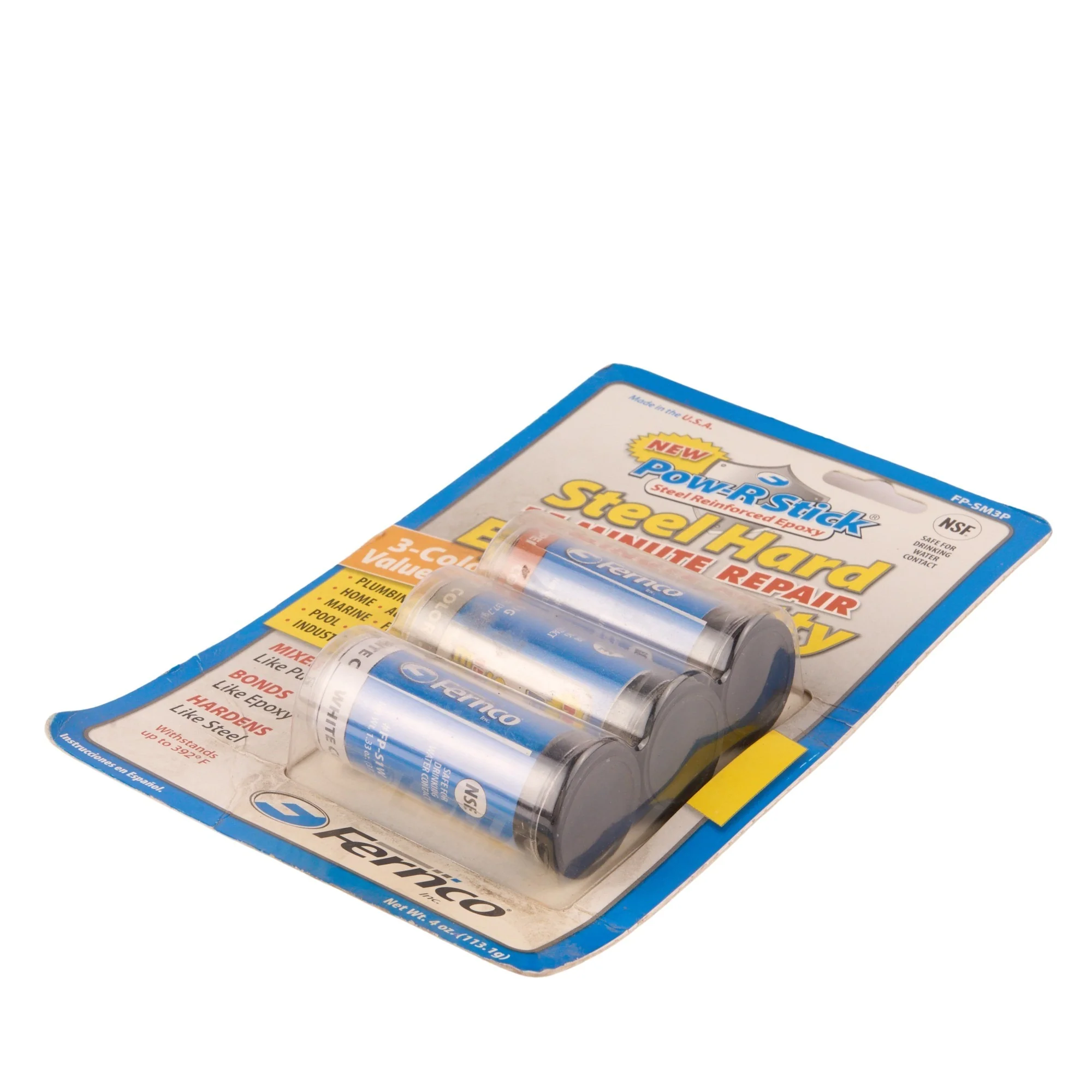 Pow-R Stick Steel Hard Epoxy Putty