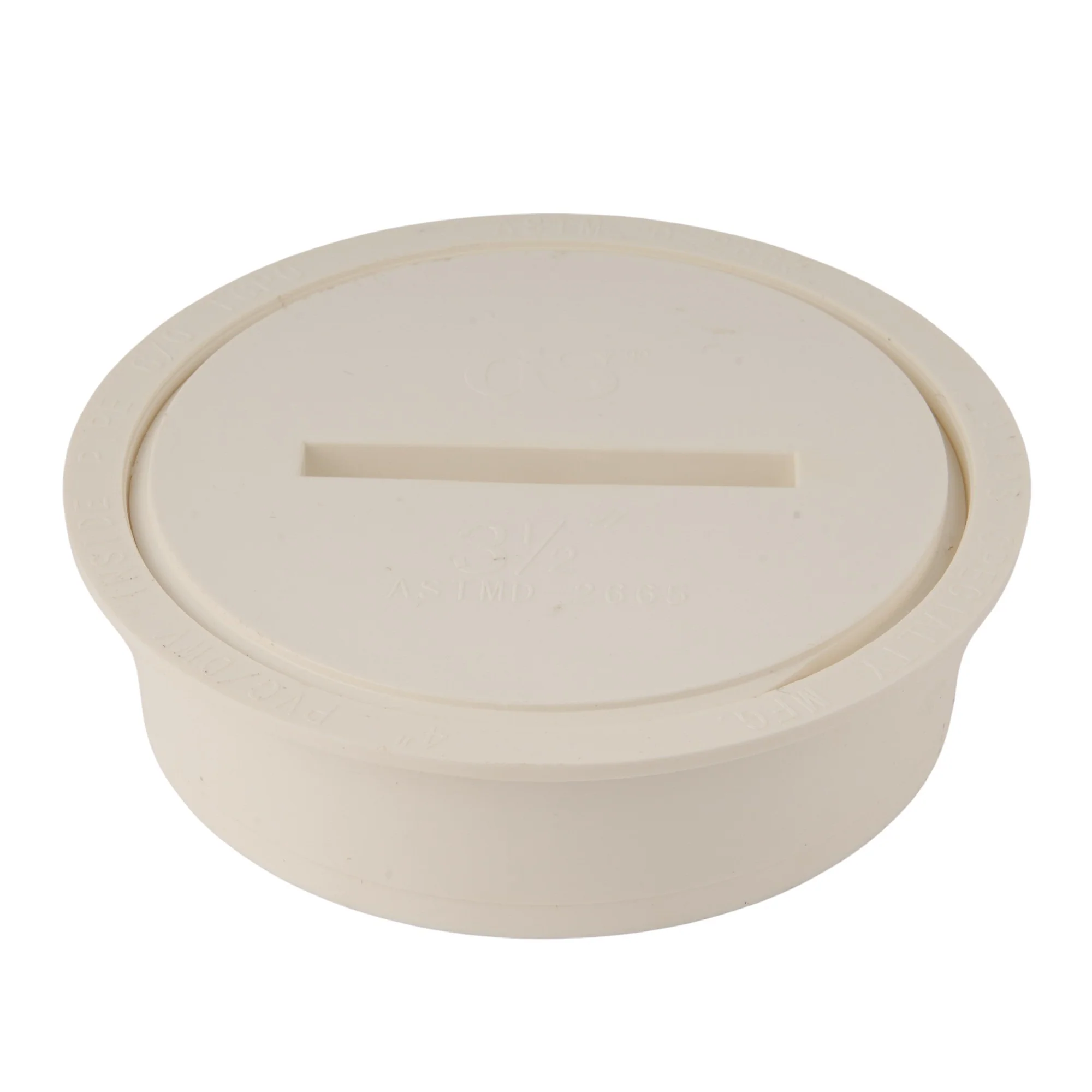 PVC DWV Cleanout Adaptor w/1-1/2" Plug (Spigot x FIP)