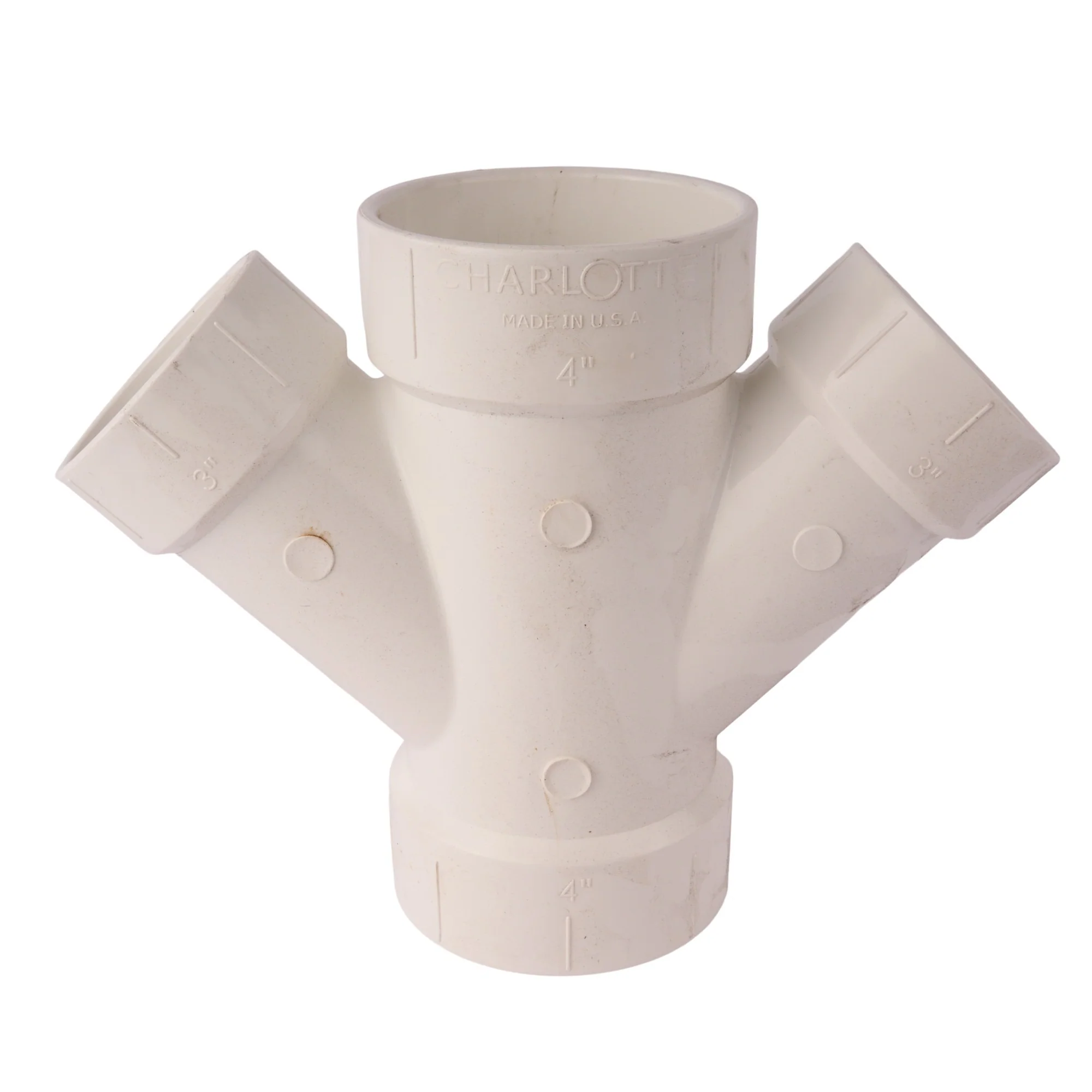 PVC DWV Reducing Double Wye