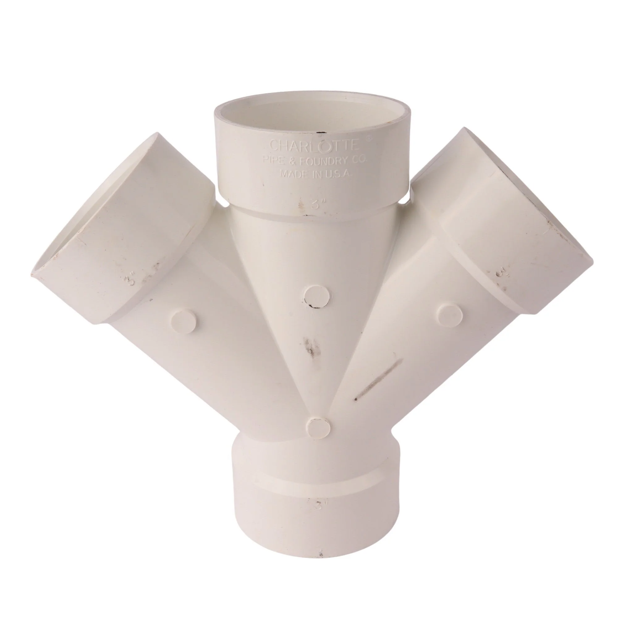 PVC DWV Reducing Double Wye - Image 11