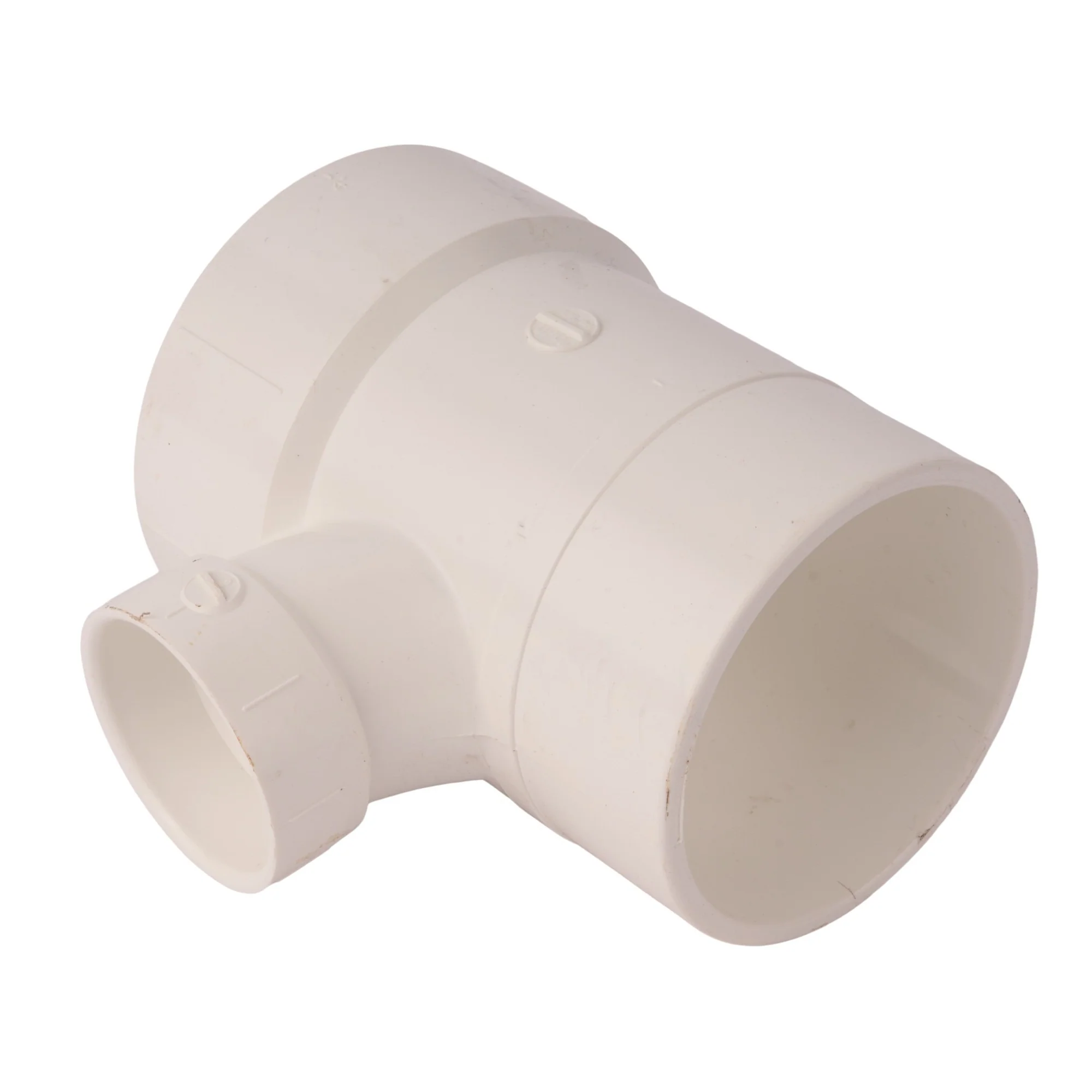 PVC DWV Reducing Street Sanitary Tee (Socket x Socket x Spigot) - Image 3