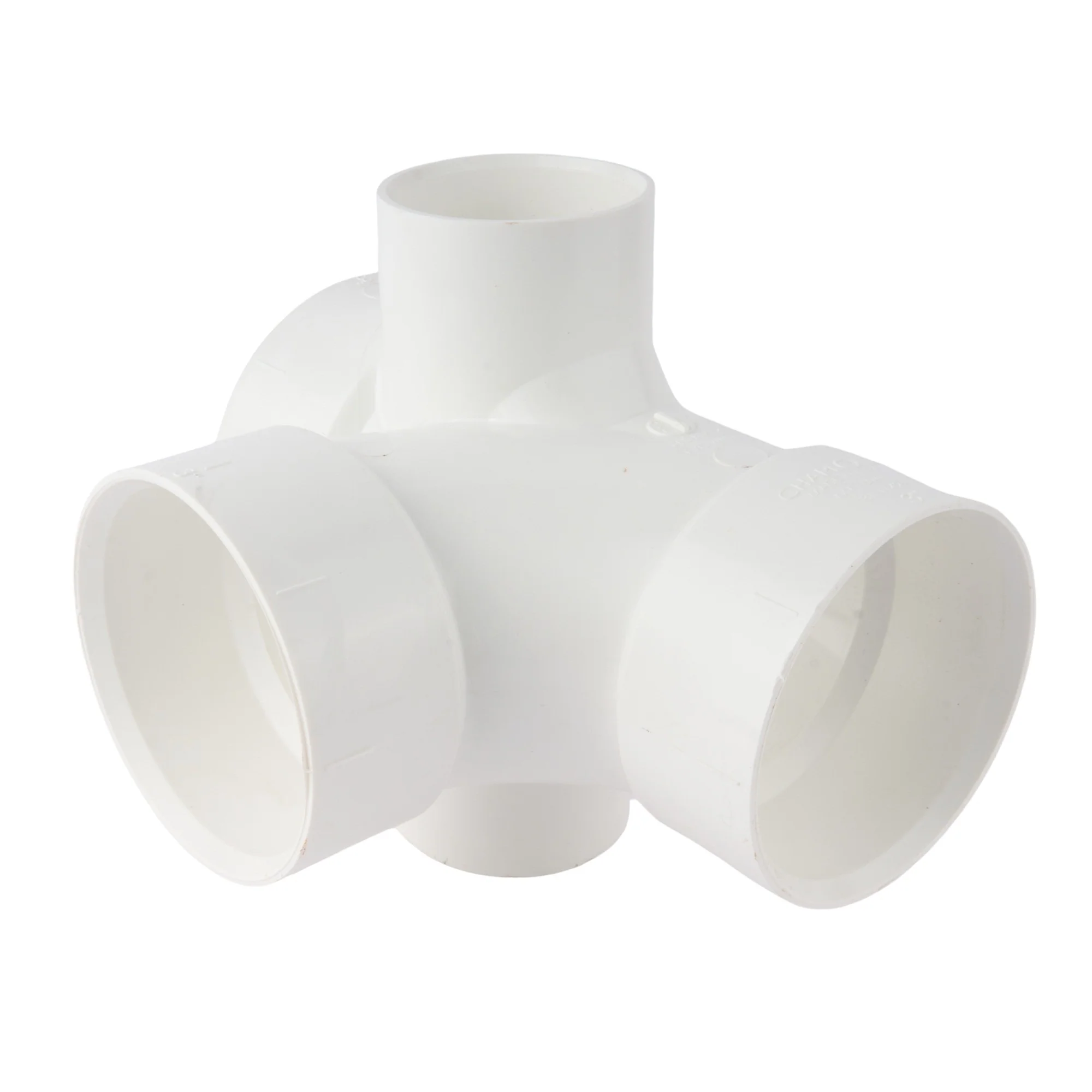 PVC DWV Sanitary Tee w/2" Right Side Inlets - Image 3