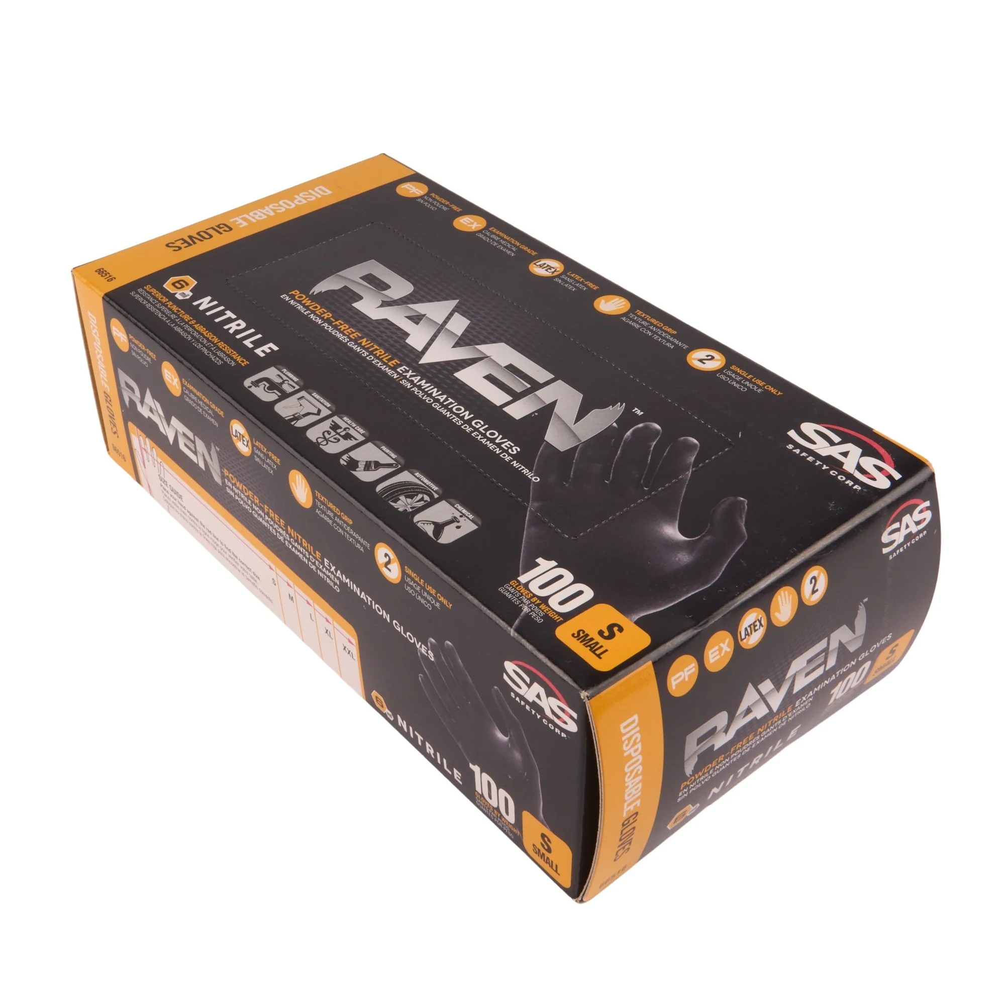 Raven Powder-Free Nitrile Glove - Small - Image 3