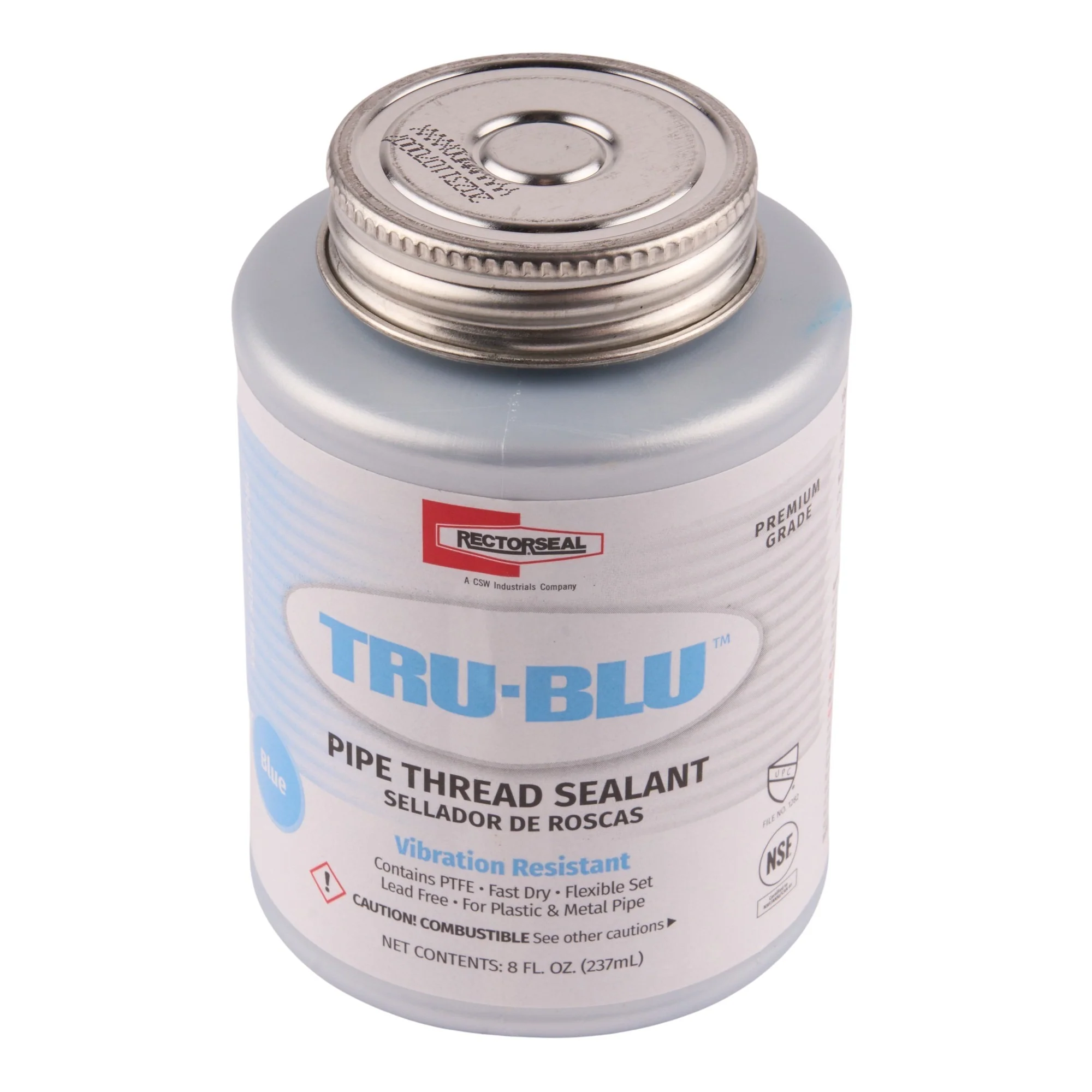 RectorSeal Tru-Blu Pipe Thread Sealant w/ Brush Top