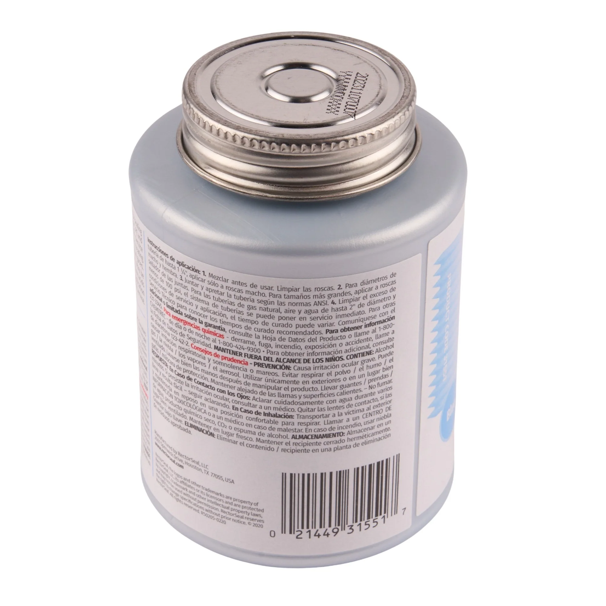 RectorSeal Tru-Blu Pipe Thread Sealant w/ Brush Top - Image 3