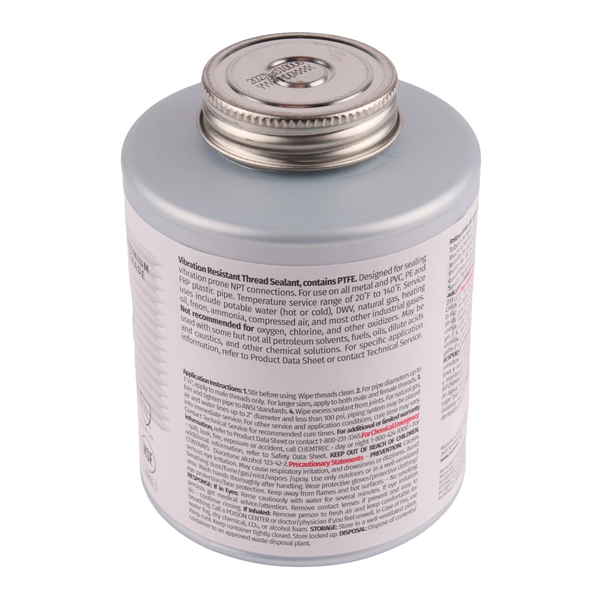 RectorSeal Tru-Blu Pipe Thread Sealant w/ Brush Top - Image 5