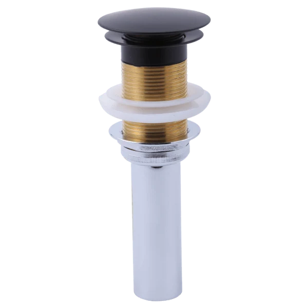 Rp72413Bl Brizo Vessel Push Pop Drain Assembly No Overflow Matte Black