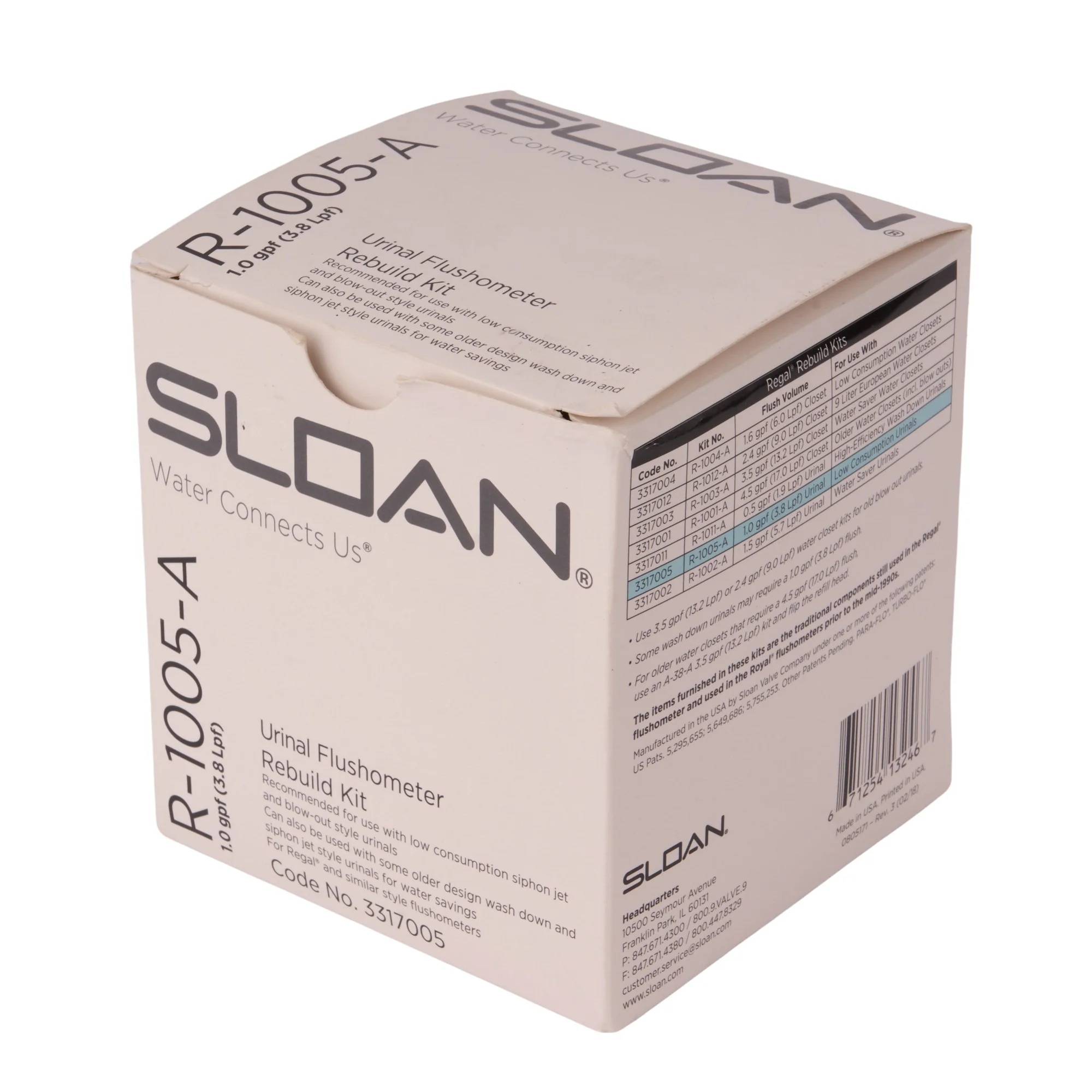 Sloan R1005A Rebuild Kit – 1.0 GPF Regal Urinal - Image 4