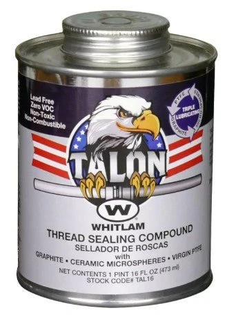 TALON PTFE Pipe Thread Compound Brush Top Can Whitlam TAL4