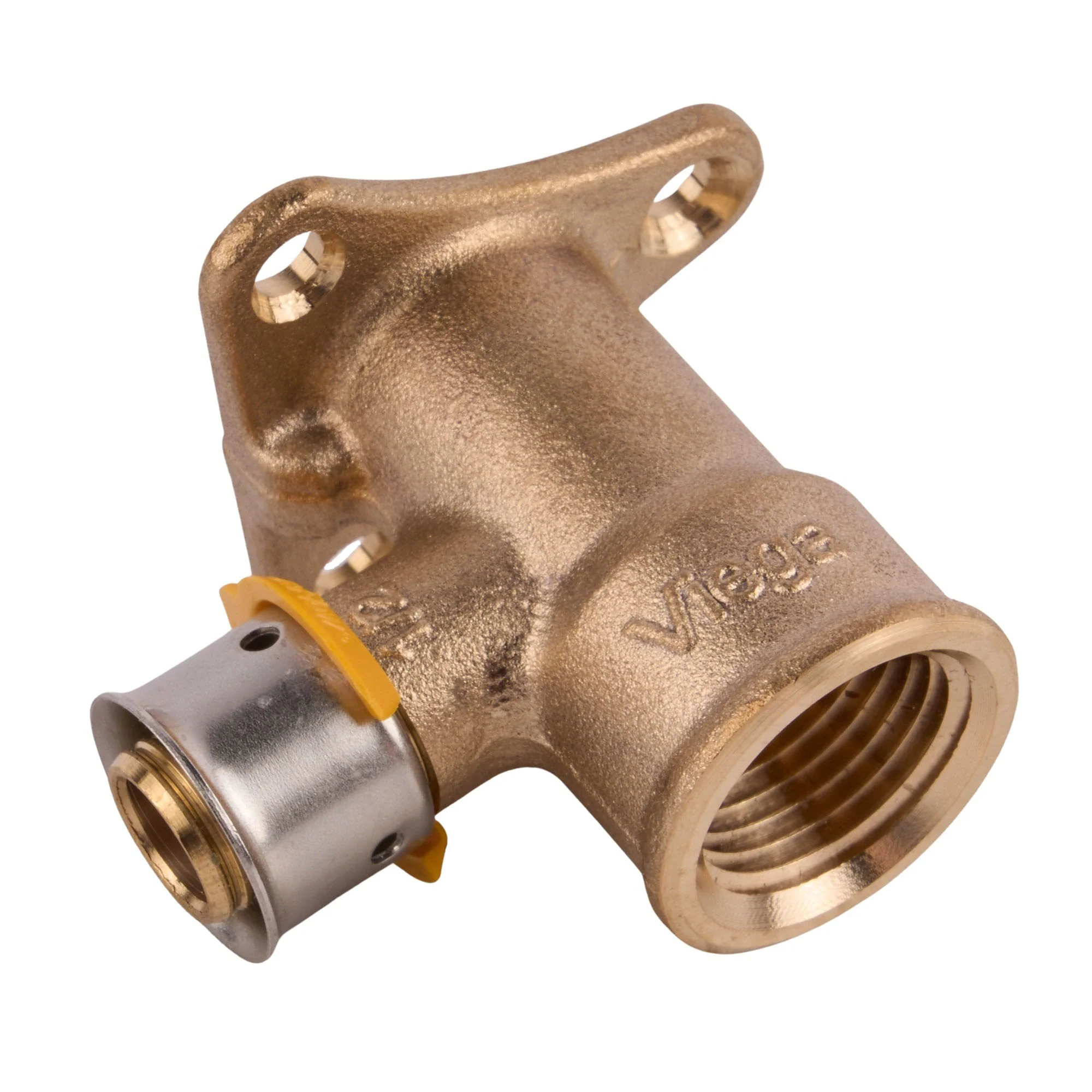 Viega Press Bronze Drop Ear 90° Elbow Press x FPT (Lead Free) - Image 3