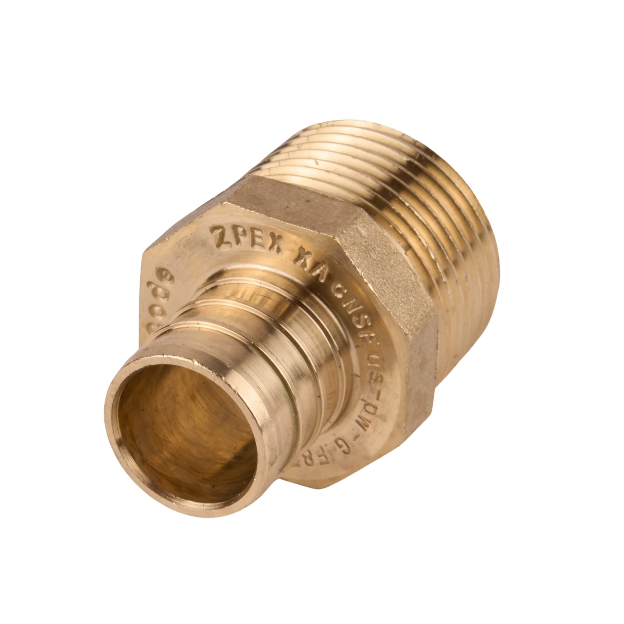 Zurn PEX Crimp Brass Male Adapter Crimp x MNPT (Lead Free)