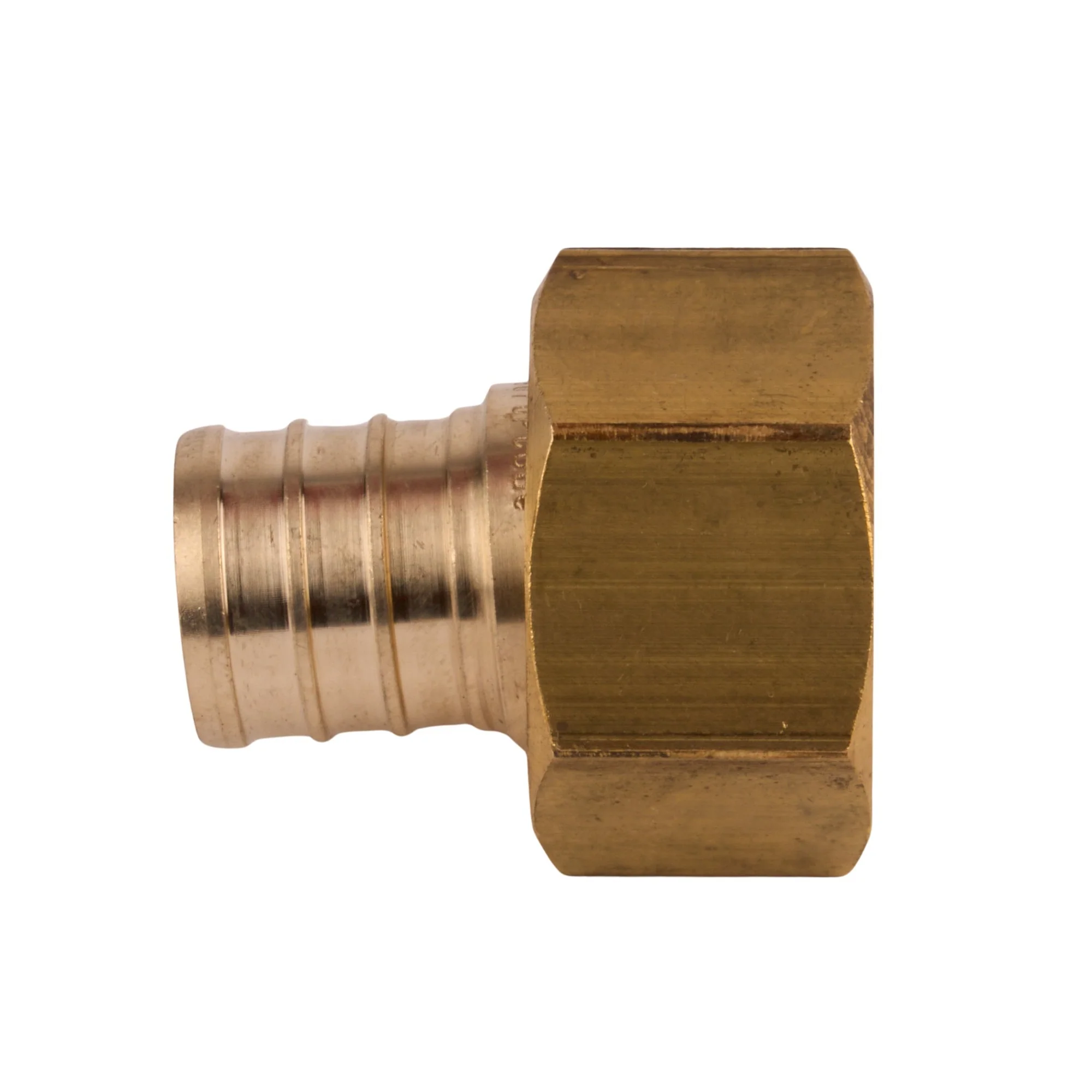 Zurn PEX Crimp Brass Swivel Adapter Barb x FNPT (Lead Free) - Image 2