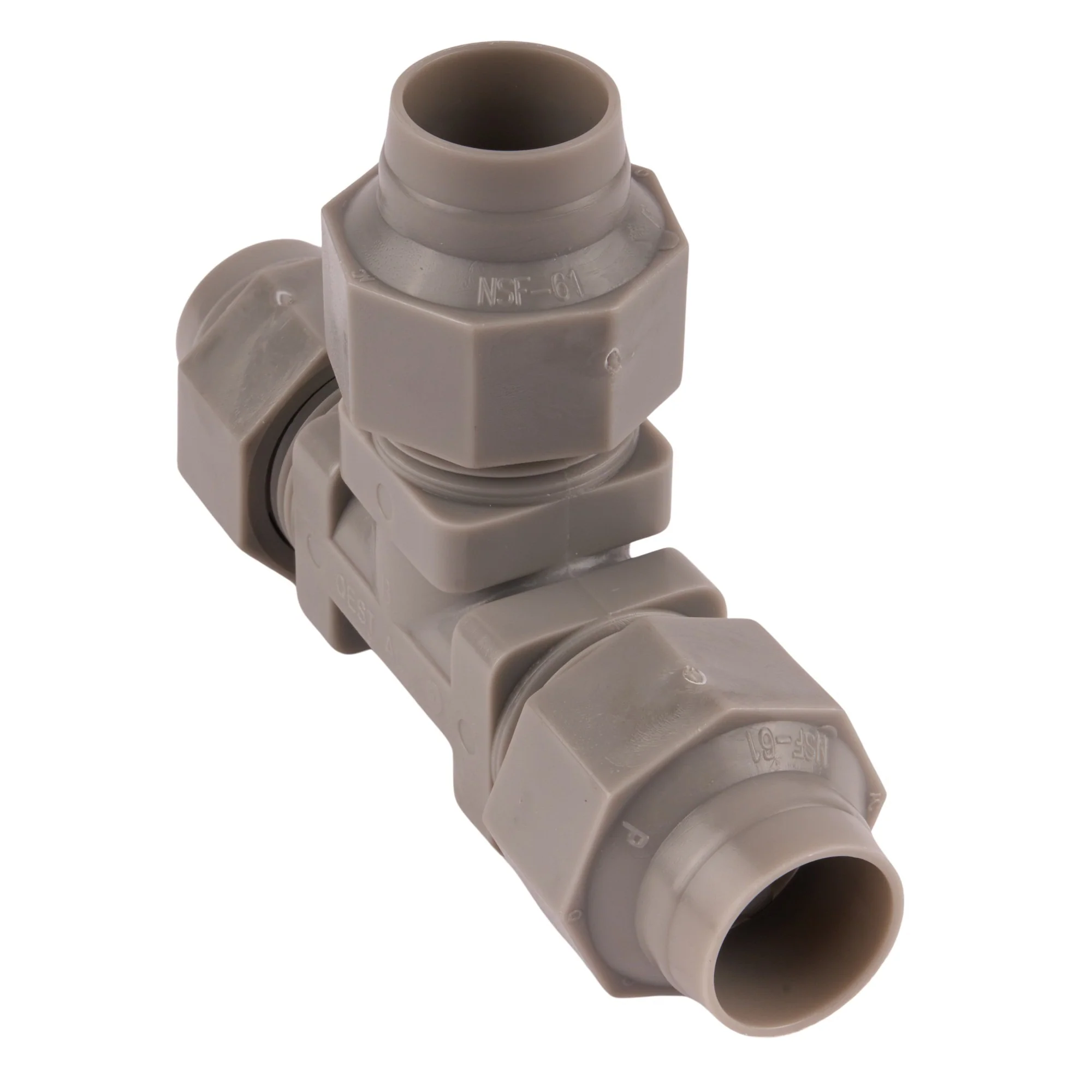 Zurn PEX Poly QickTite Tee Assembled - Image 3